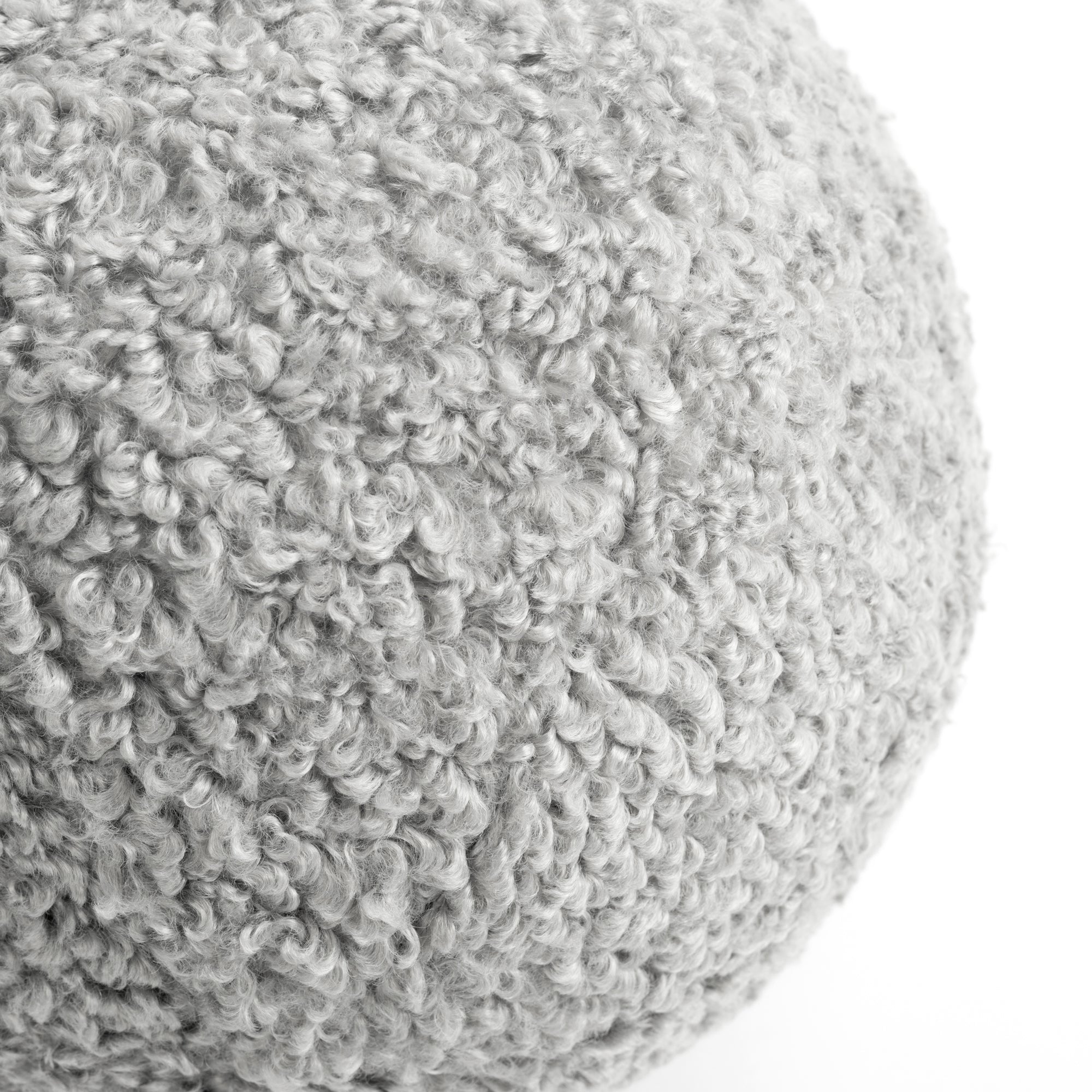 Luxury Neo Boucle Sphere Ball Throw Pillow - Soft Round Decorative Pillow for Sofa, Bed, Living Room - Modern Home Decor Accent for Cozy Comfort