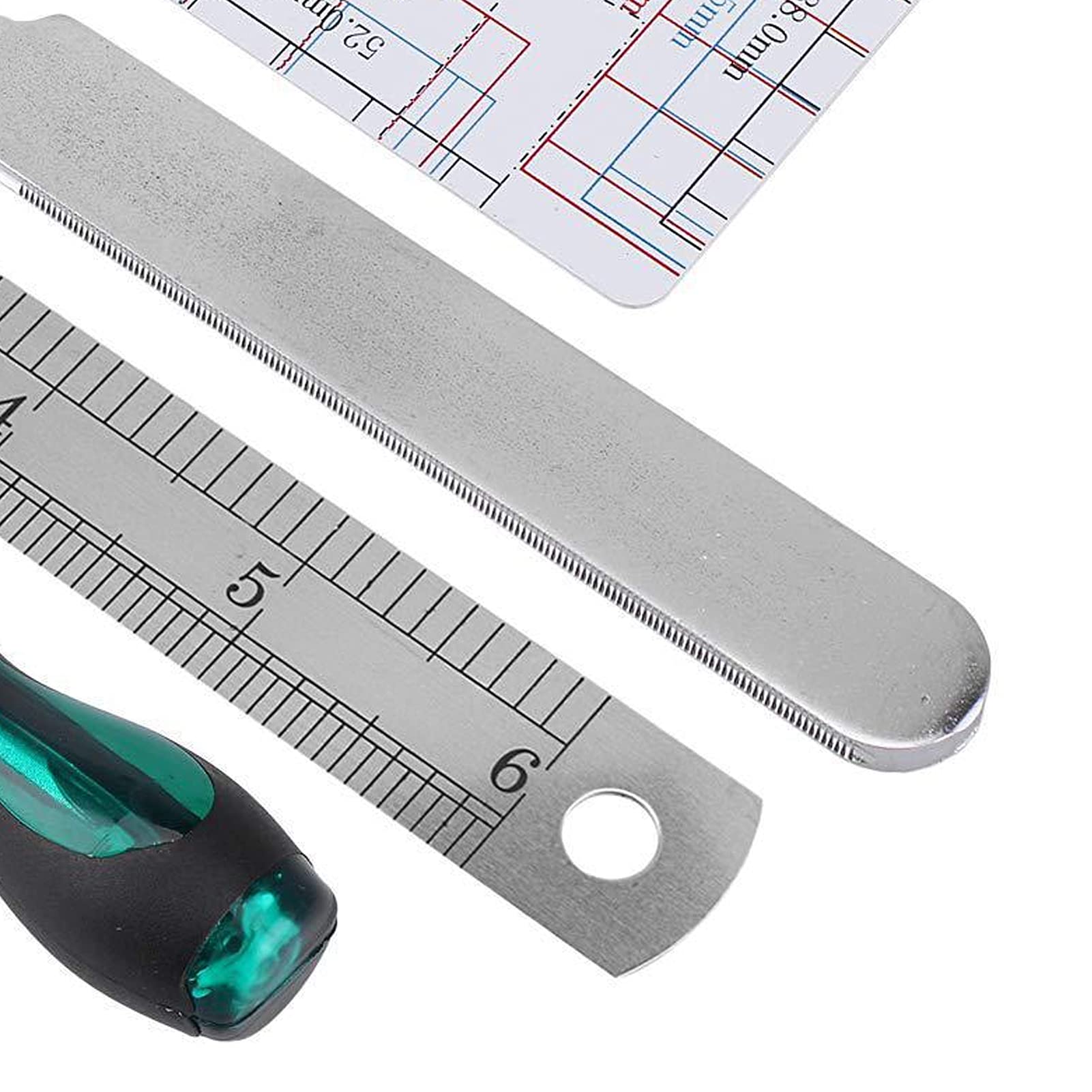 20Pcs Guitar Repair Kit with Measurement Tools, DIY File Ruler, Hex Wrench & String Organizer - Professional Maintenance Set for Guitar, Ukulele & String Instruments - Perfect for Home Repair, Music Studio & Travel Use