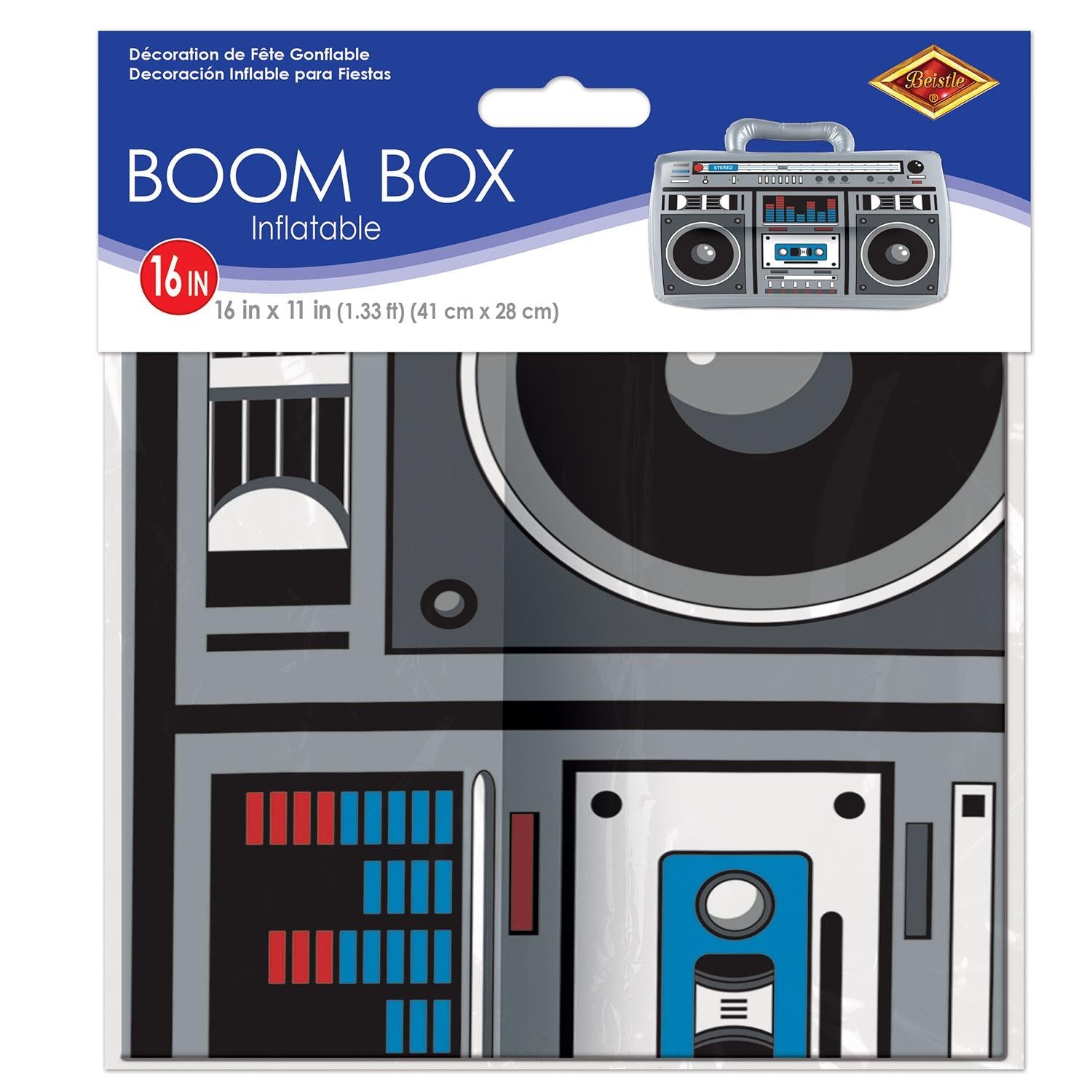 12 Pack Beistle Inflatable Boom Box Speaker Party Decorations - Perfect for Birthday Parties, Pool Parties & Outdoor Events