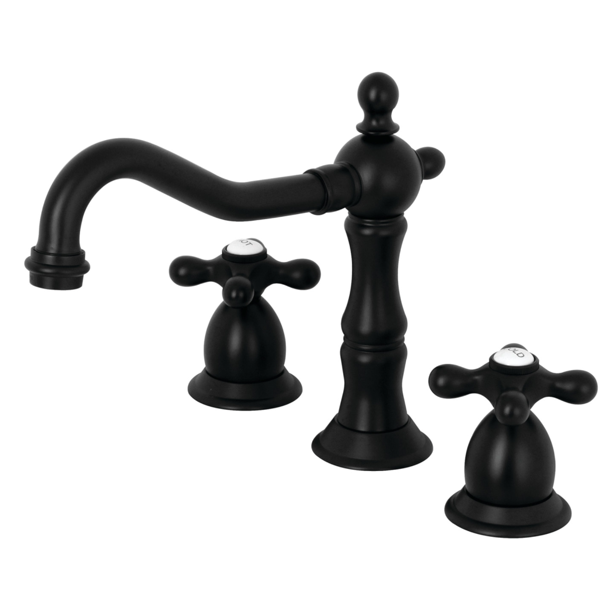 Heritage 8 Inch Widespread Bathroom Faucet with Cross Handles - Classic Design for Vanity Sinks, Perfect for Traditional and Modern Bathrooms
