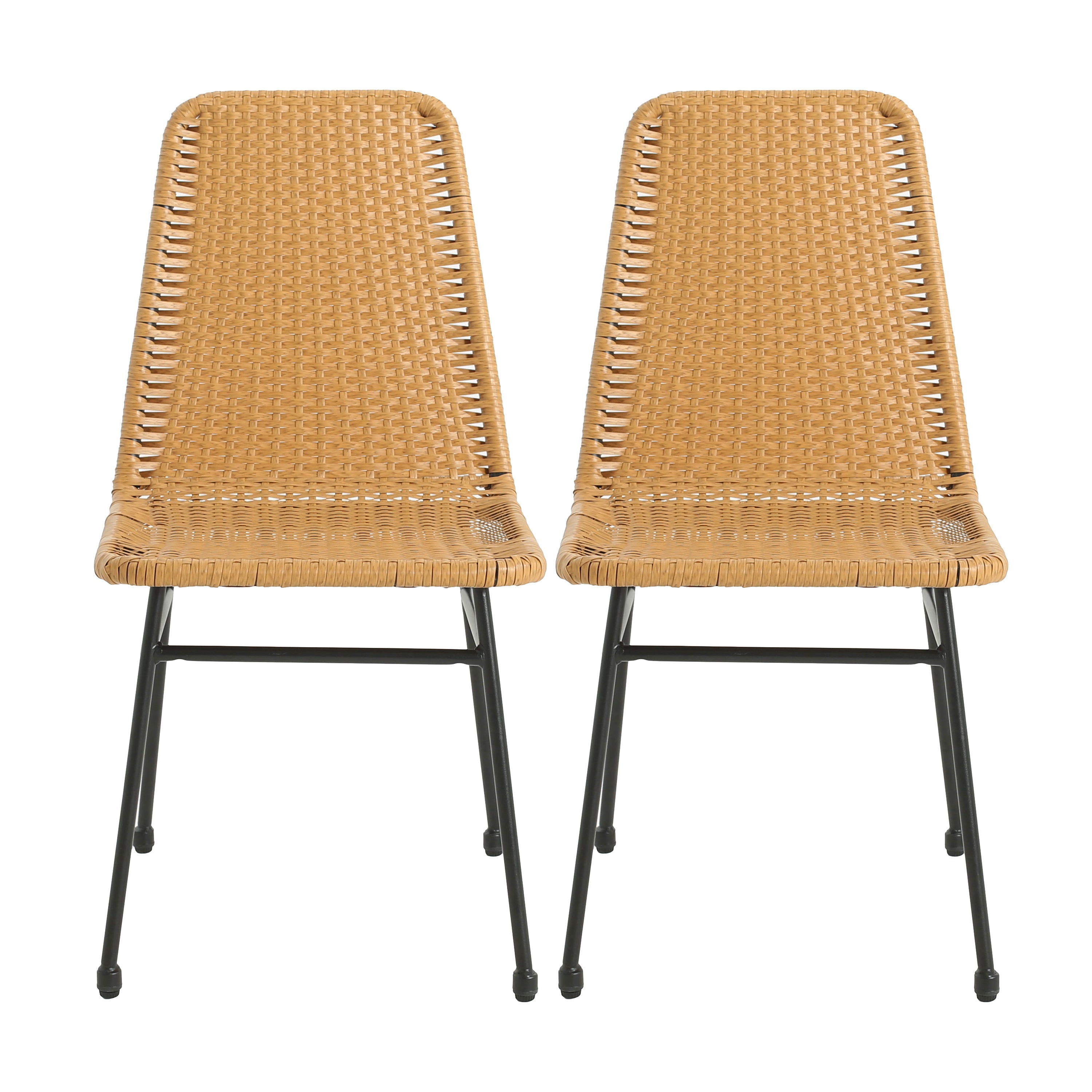 Modern Dining Chairs Set of 2 - Sturdy Wooden Kitchen Chairs with Padded Seat - Comfortable Home & Restaurant Furniture for Dining Room, Kitchen, Breakfast Nook & Outdoor Patio
