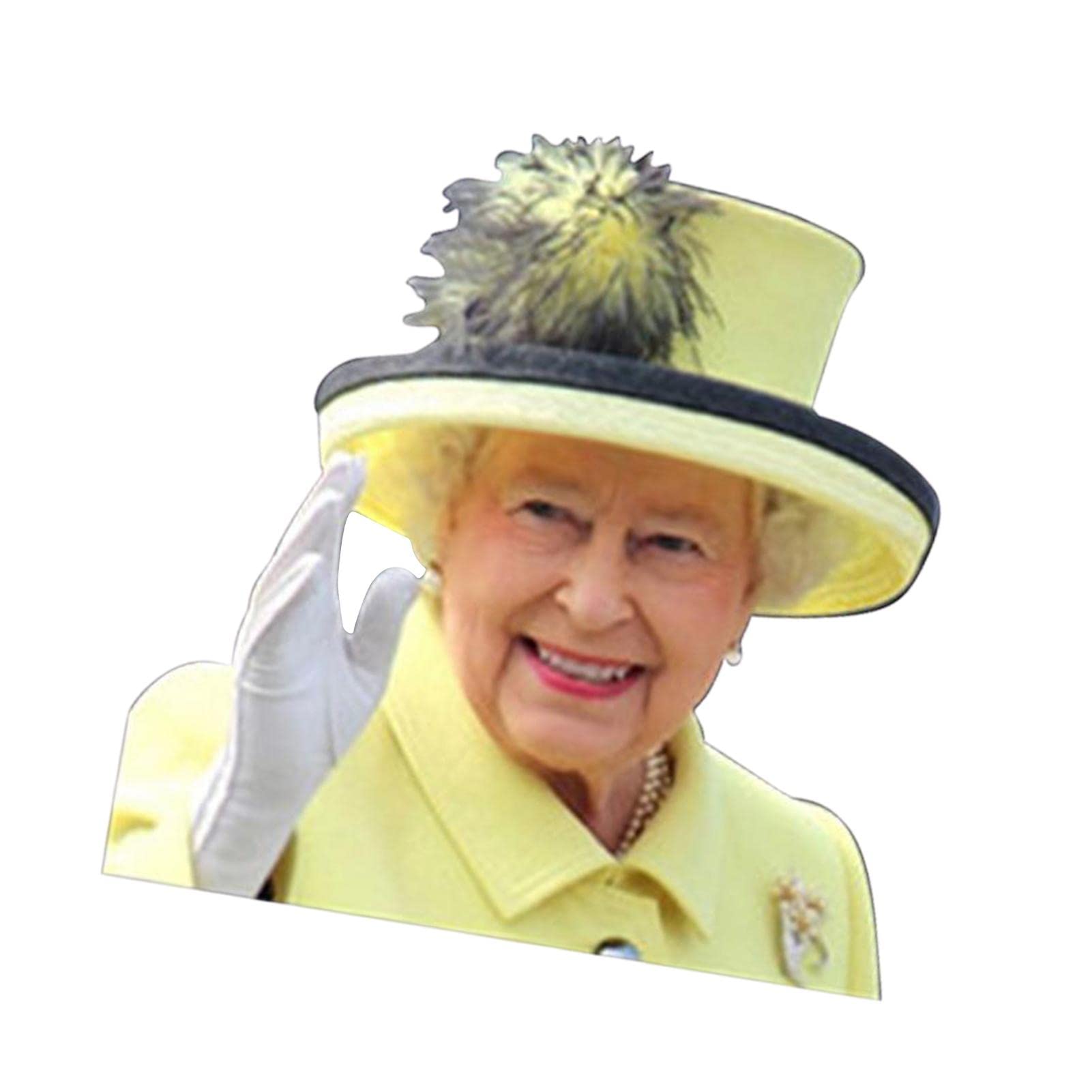 Funny Queen Elizabeth Car Window Decal - Personalized Vehicle Sticker for Cars, Trucks & SUVs | Perfect for Royal Fans, British Humor & Window Decorations