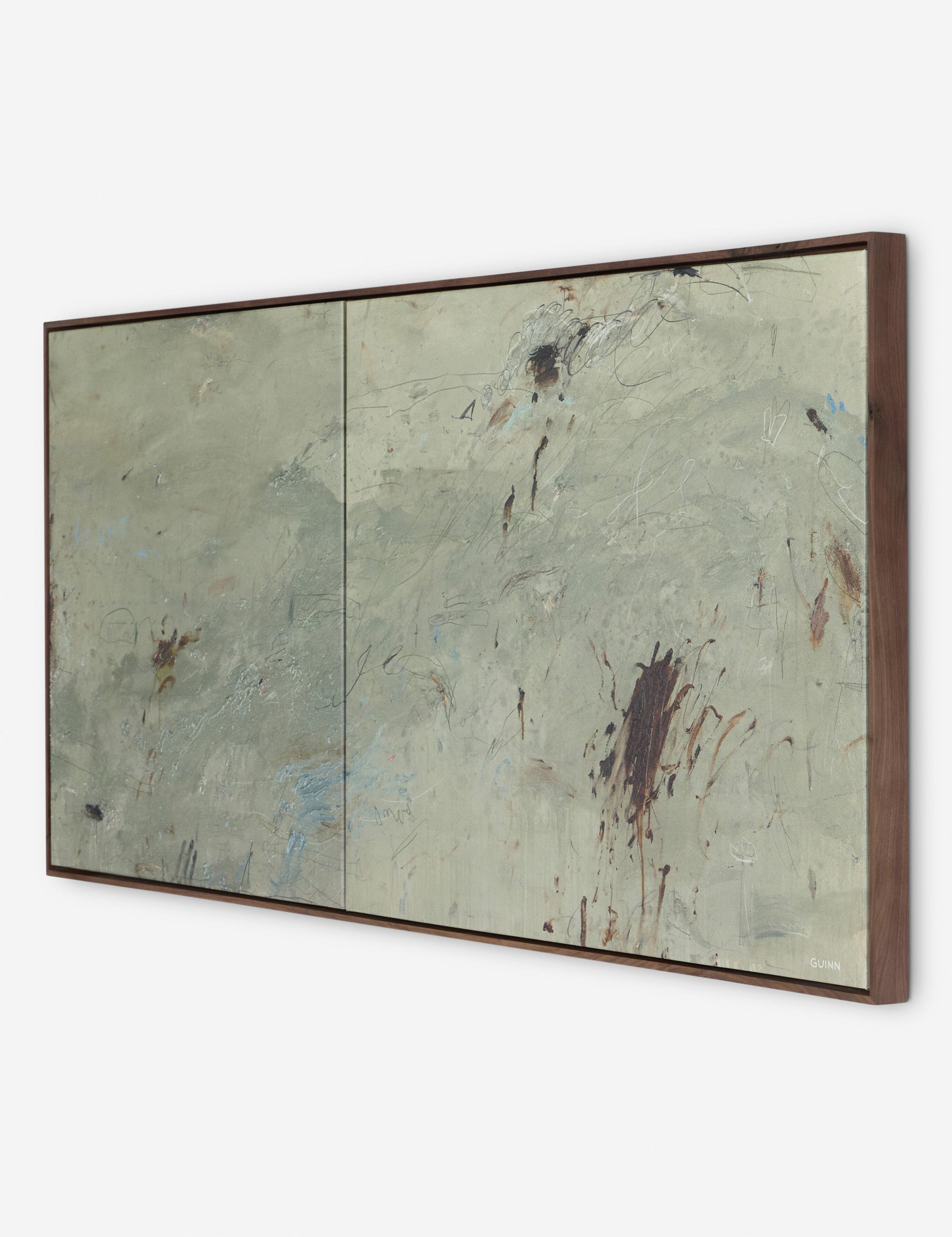 At Peace and In Place Wall Art by Tyler Guinn - Modern Abstract Canvas Painting for Living Room, Bedroom & Office Decor