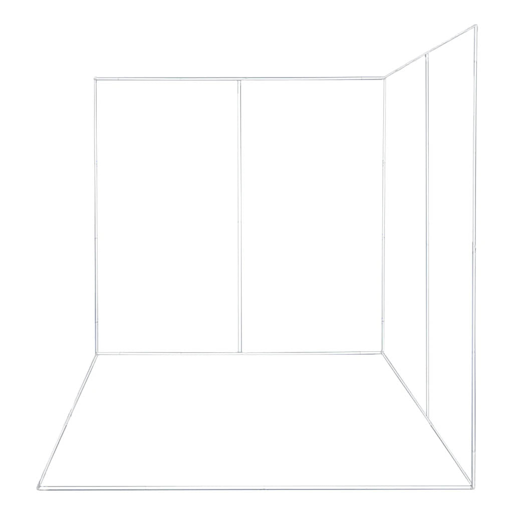 2.4m x 2.4m x 2.4m Chroma Key Green Screen Backdrop - Portable Photo Booth Background for Photography & Video Shooting - Perfect for YouTube, TikTok, Live Streaming & Virtual Meetings