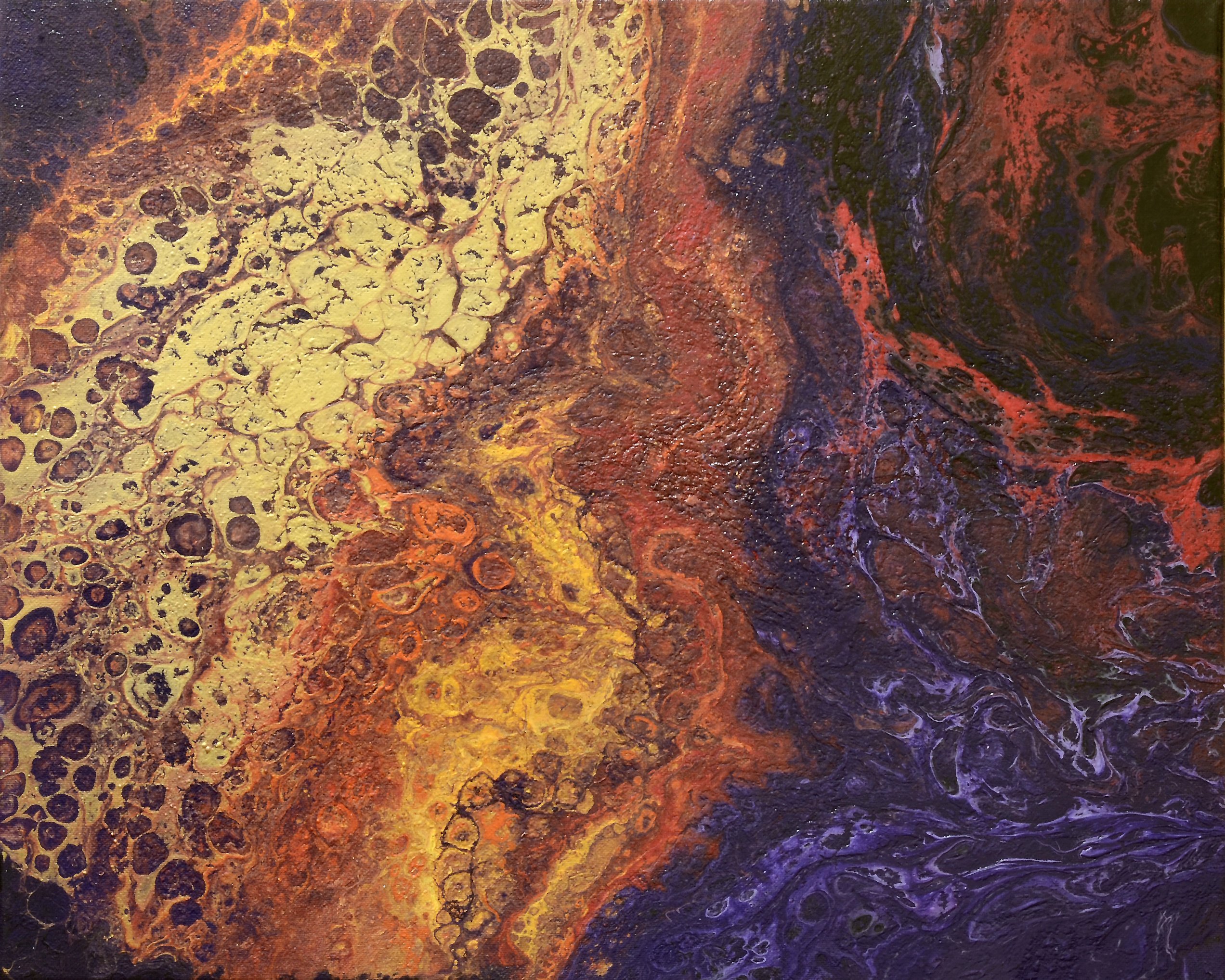 Premium Bronze Foam Acrylic Painting on Stretched Canvas - Unframed Wall Art for Living Room, Bedroom & Office Decor