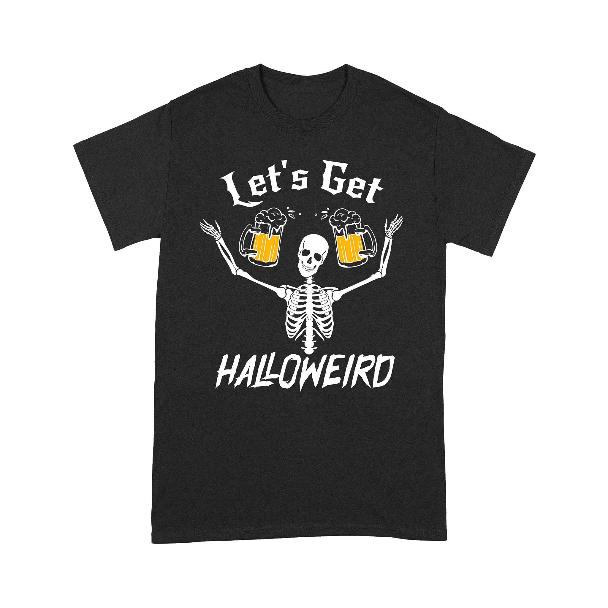 Funny Skeleton Halloween T-Shirt for Beer Lovers | Spooky Costume for Halloween Parties & Pub Crawls