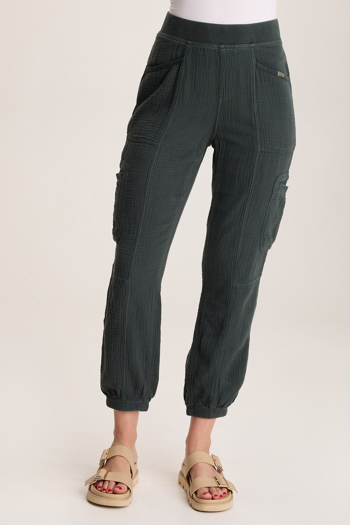 Hidalgo Soft Plush Gauze Jogger Pants for Women - Comfortable Lounge Pants for Yoga, Sleep & Relaxation at Home