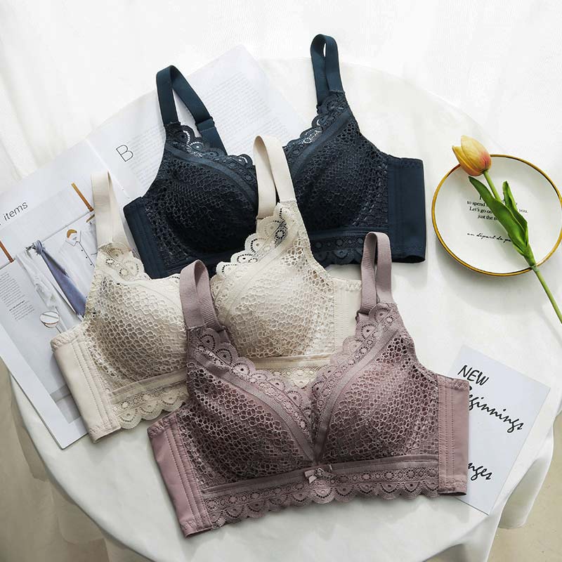 Lace Breathable Silk Bra for Women - Comfortable & Supportive Underwire Lingerie - Perfect for Everyday Wear, Sleep & Special Occasions