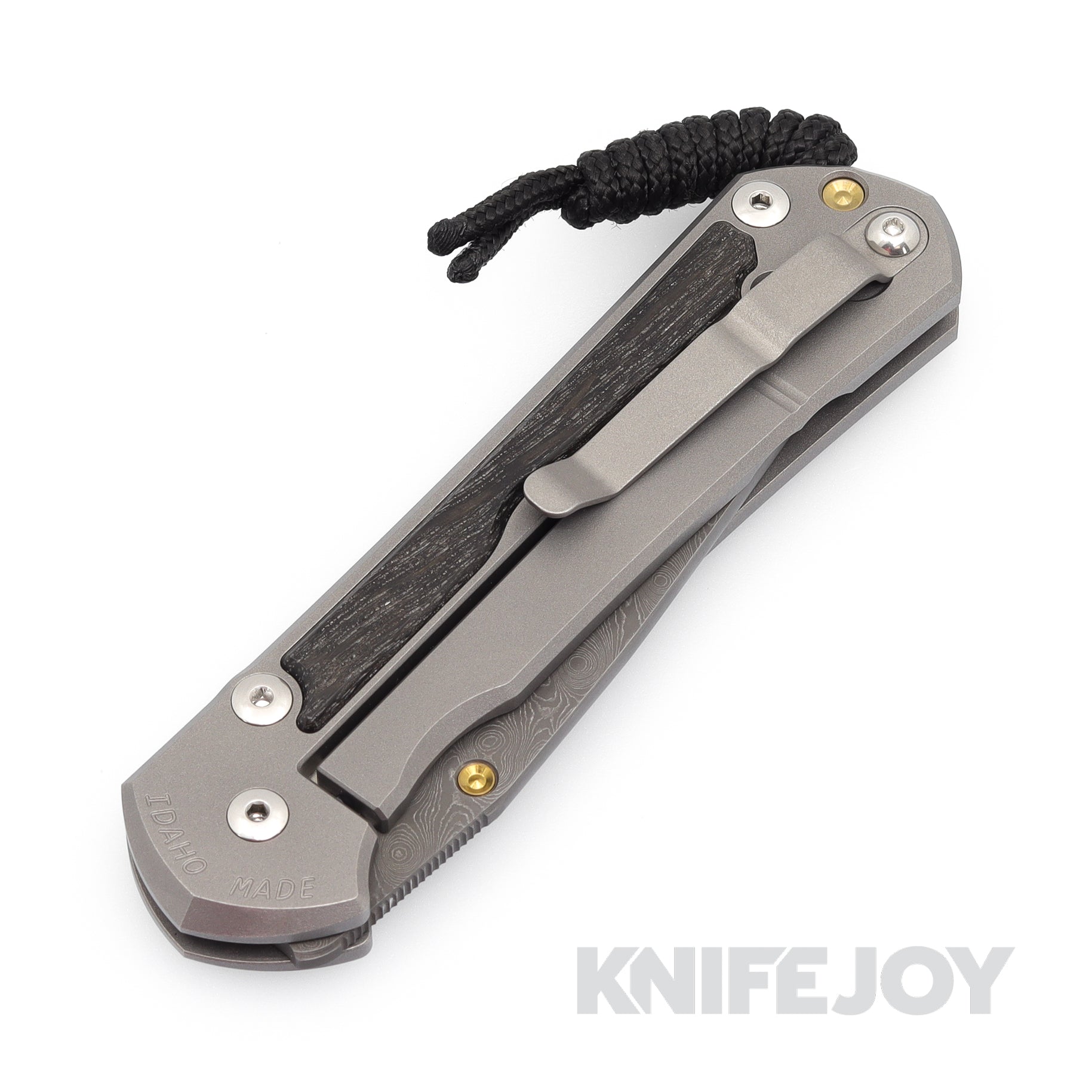 Chris Reeve Knives Large Sebenza 31 - Premium Raindrop Damascus Drop Point Blade with Bog Oak Inlay & Matte Handles | High-End EDC Folding Knife for Collectors, Outdoor Enthusiasts & Survivalists