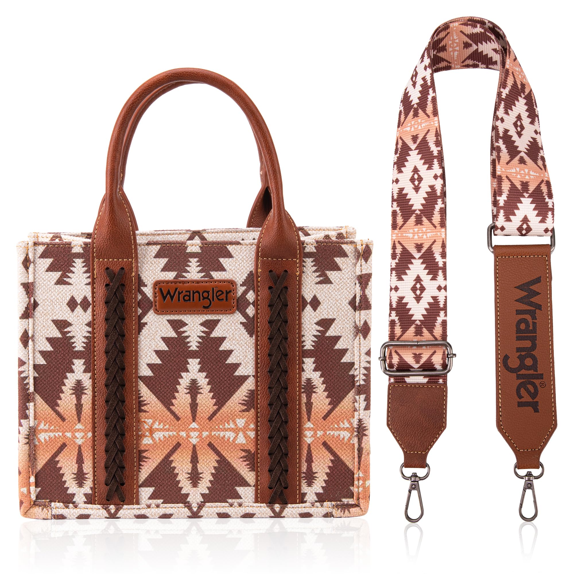 Montana West Wrangler Tote Bag for Women - Western Boho Aztec Shoulder Purse & Satchel Handbag - Perfect for Work, Travel & Casual Outings