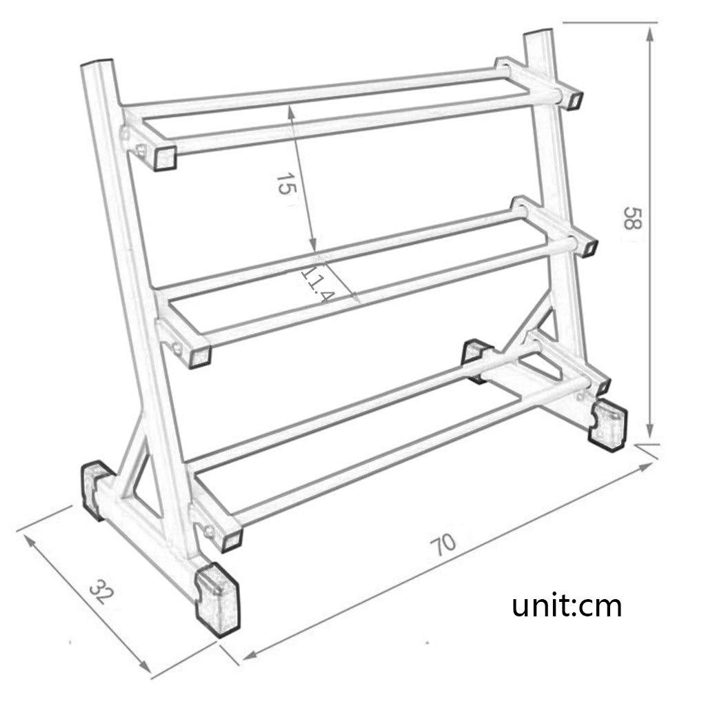Multi-Layer Dumbbell Storage Rack - Heavy Duty Detachable Dumbbell Stand for Home Gym, Fitness Equipment & Weight Storage - Perfect for Garage, Basement & Home Workout Spaces