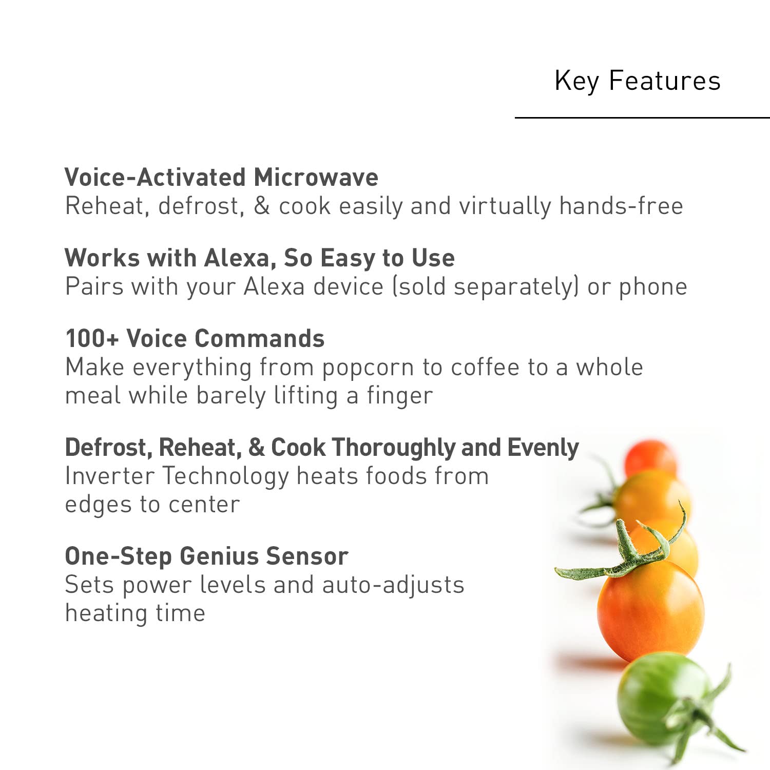 Panasonic NN-SV79MS 1.4 cu.ft Smart Inverter Microwave Oven with Alexa Compatibility - 1200W Countertop Microwave with Genius Sensor Cooking, Stainless Steel - Perfect for Small Kitchens, Dorms & Office Break Rooms