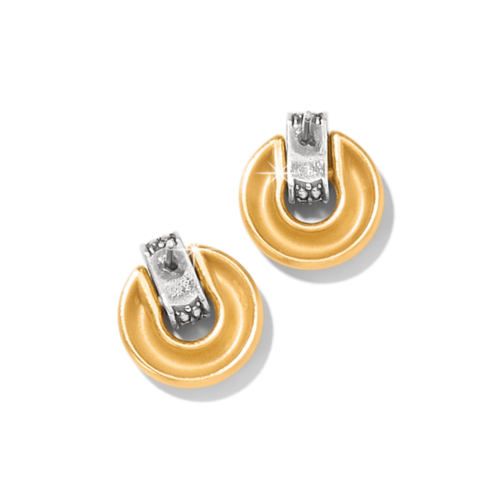 Brighton Meridian Geo Mini Post Drop Earrings - Elegant Sterling Silver Dangle Earrings for Women | Perfect for Parties, Weddings & Everyday Wear
