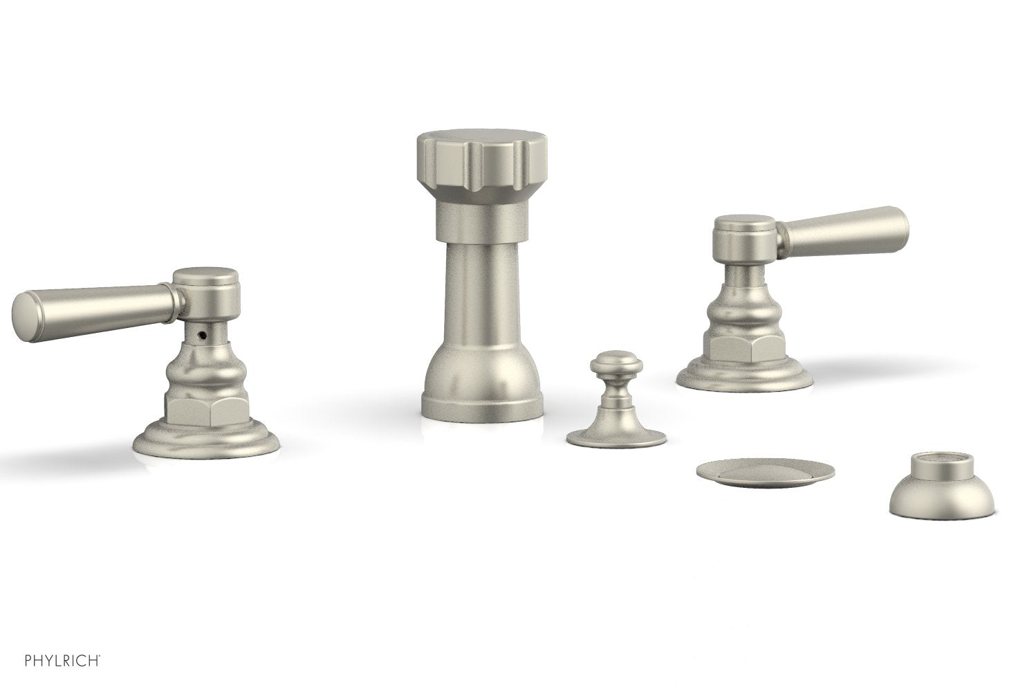 Premium HENRI 4-Hole Bidet Faucet Set with Lever Handles - Chrome Finish for Modern Bathrooms | Ideal for Bathroom Renovation & Luxury Home Upgrades