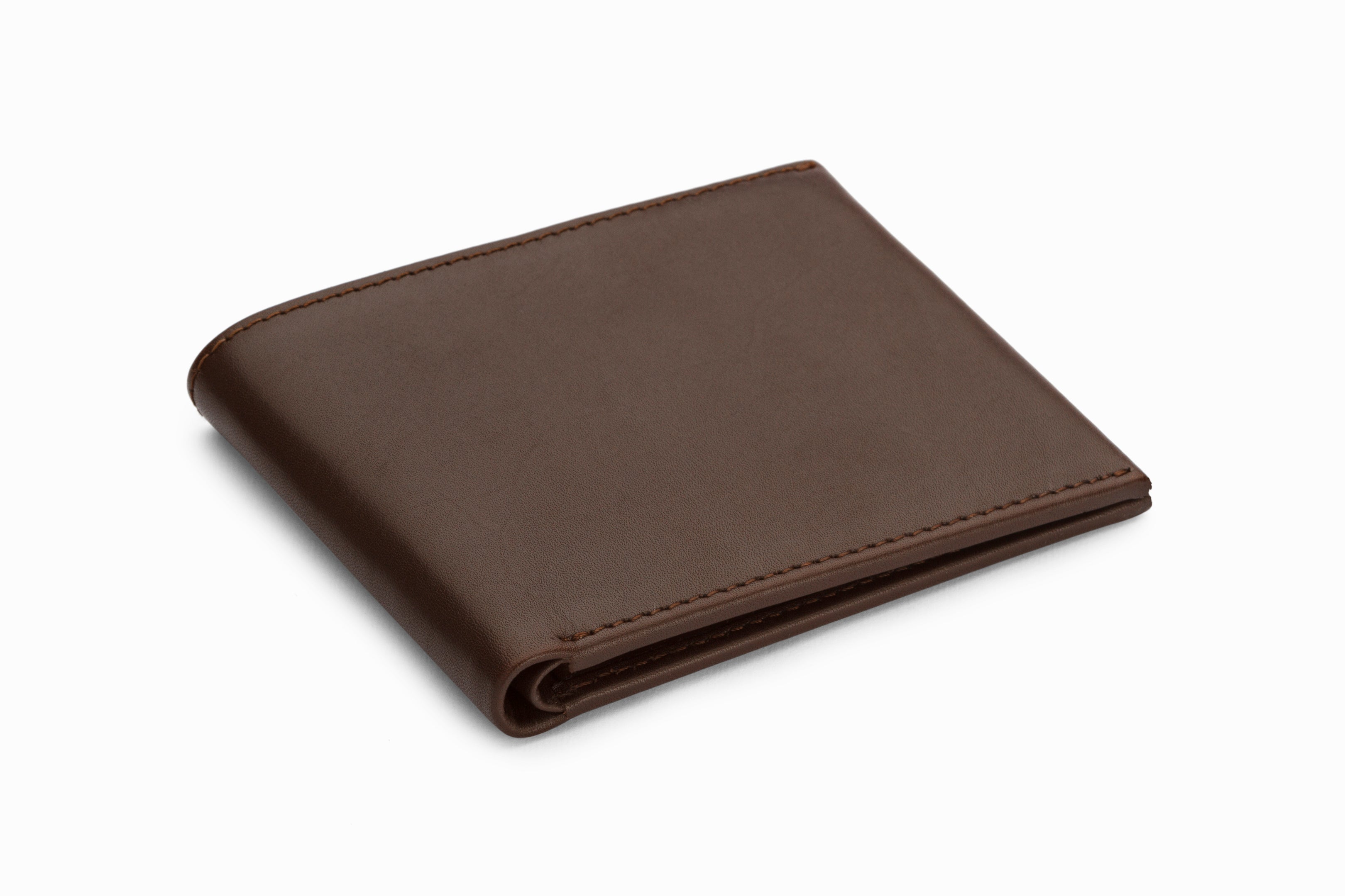Slim Leather Wallet for Men - Genuine Dark Brown RFID Blocking Minimalist Bifold - Perfect for Everyday Carry & Travel