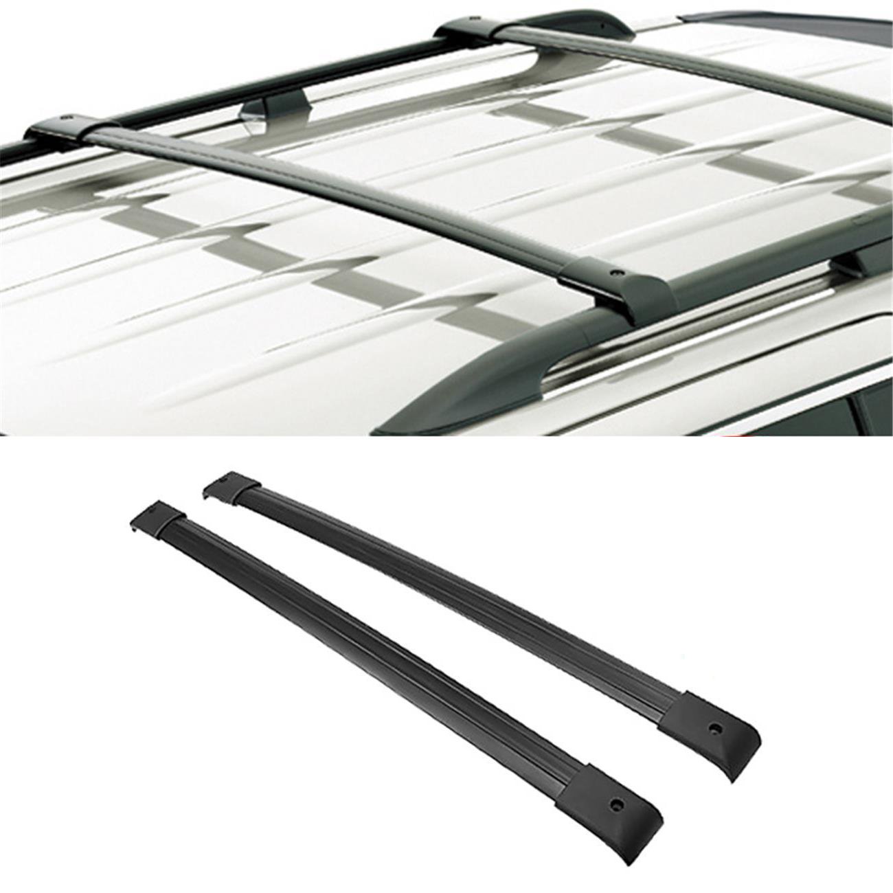 Black Aluminum Roof Rack Cross Bars for 2005-2010 Honda Odyssey - Heavy Duty Cargo Carrier for Camping, Kayaking & Road Trips