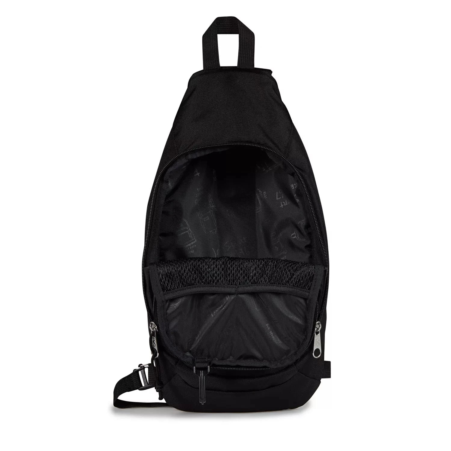 JanSport Move Sling Backpack - Lightweight Crossbody Bag for Travel, Work & School | Durable & Stylish Black Daypack for Men & Women | Perfect for Commuting, Hiking & Everyday Use