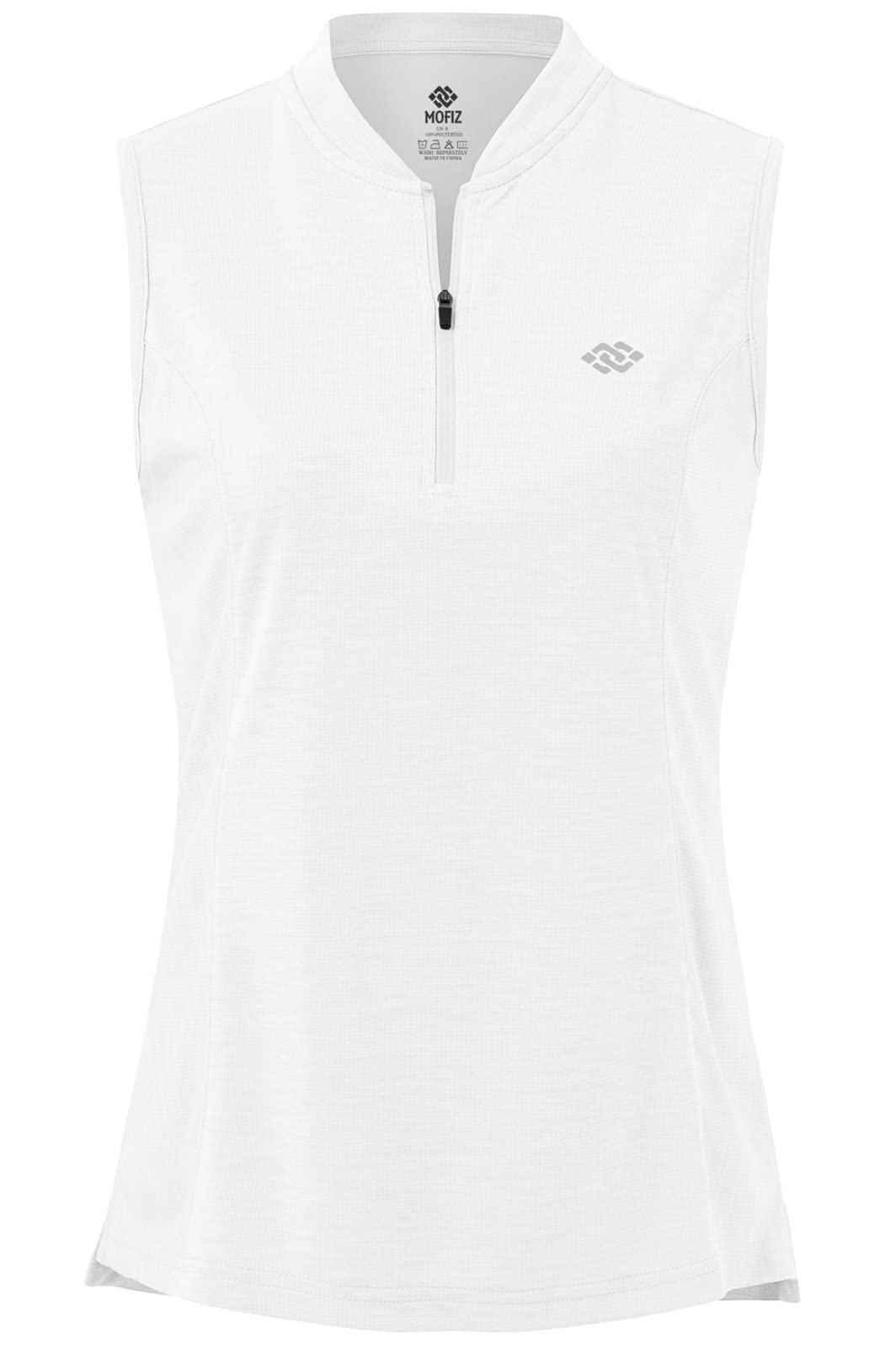 Women's Sleeveless Quick Dry UPF 50+ Sports Shirt - Tennis Golf Pickleball T-Shirt with Zipper for Active Women | Perfect for Outdoor Workouts, Gym & Summer Sports