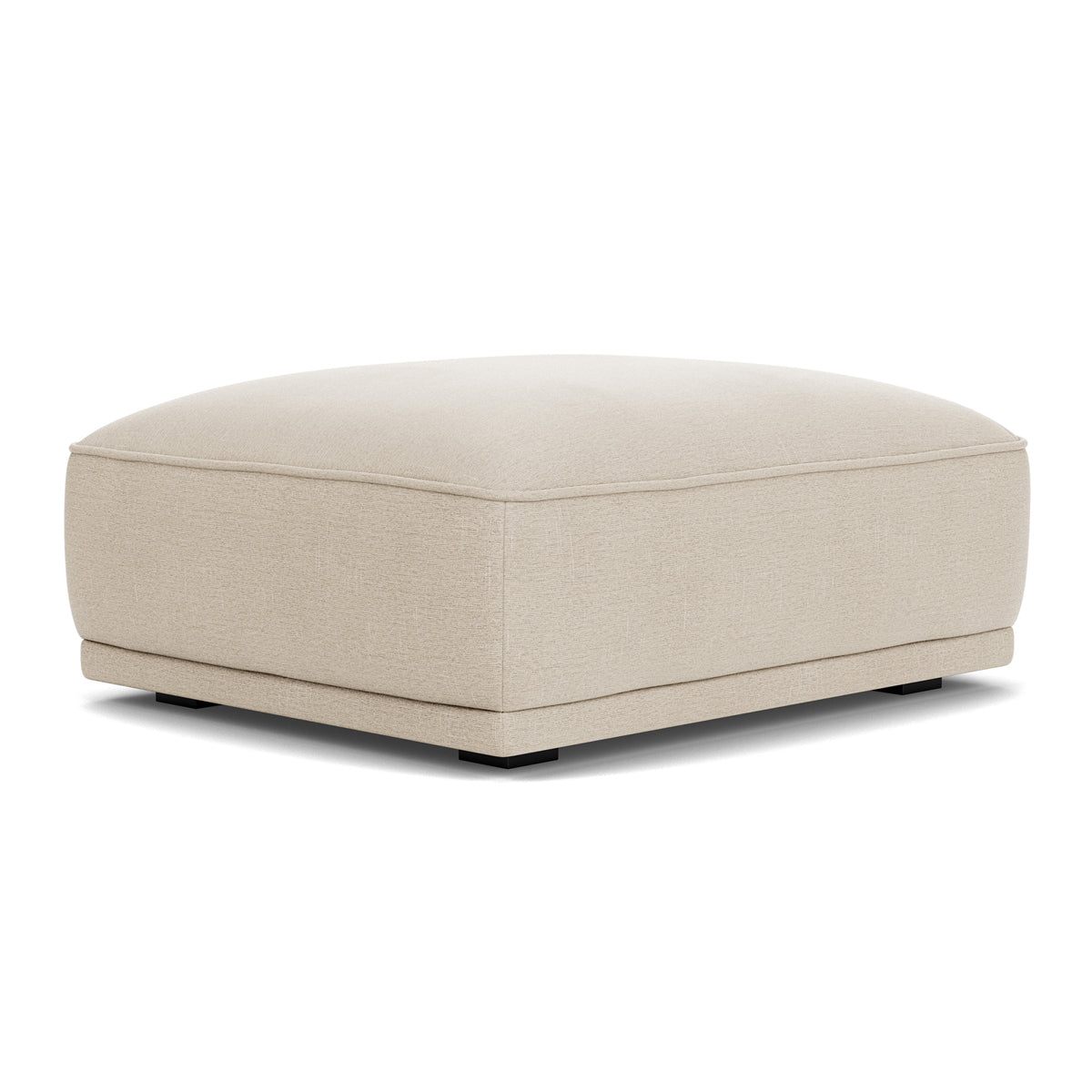 Leonora Fabric Storage Ottoman with Tufted Top - Stylish Footrest, Coffee Table & Extra Seating for Living Room, Bedroom & Dorm