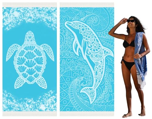 2 Pack Blue Turtle Dolphin