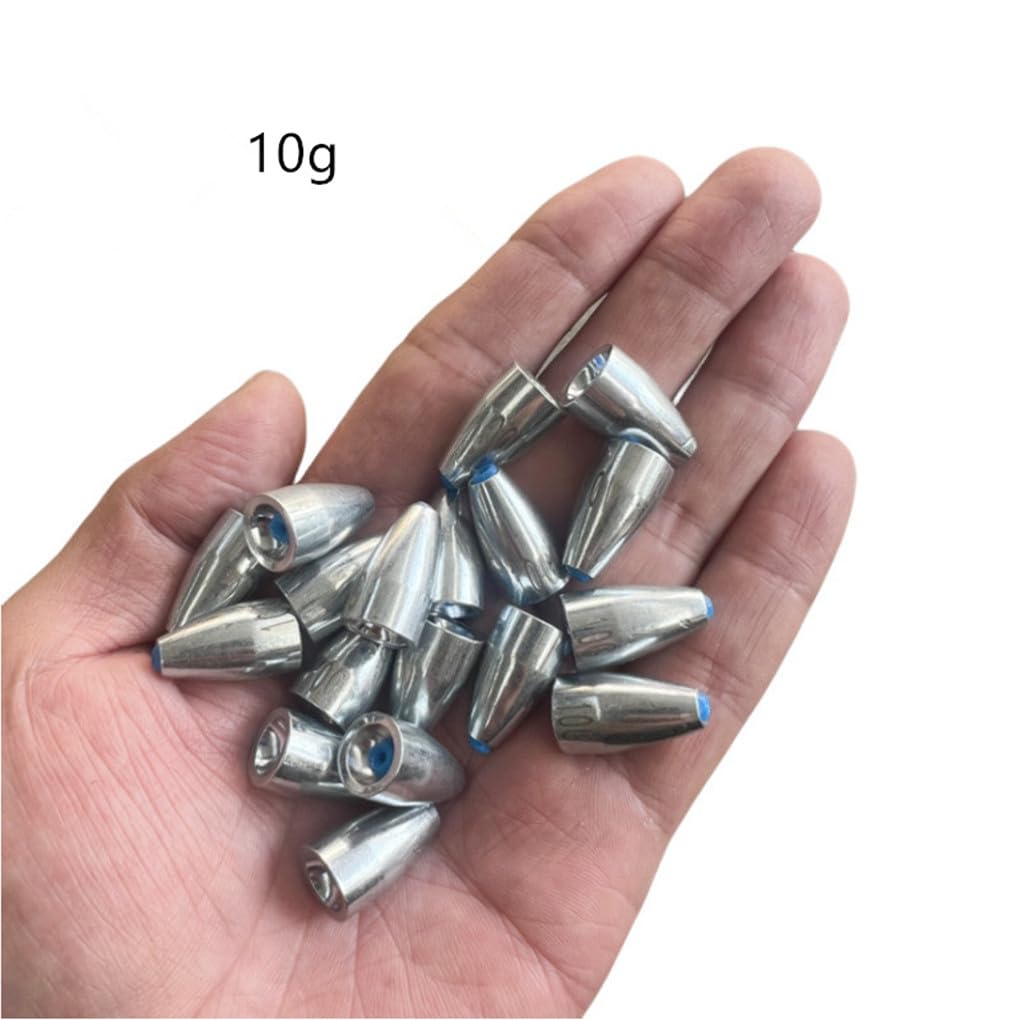 TOASIS Fishing Sinkers - Rubber Core Tube Weights for Saltwater & Freshwater Fishing - Heavy Duty Steel Fishing Weights for Bass, Trout & Catfish - Perfect for Casting, Bottom Fishing & Trolling