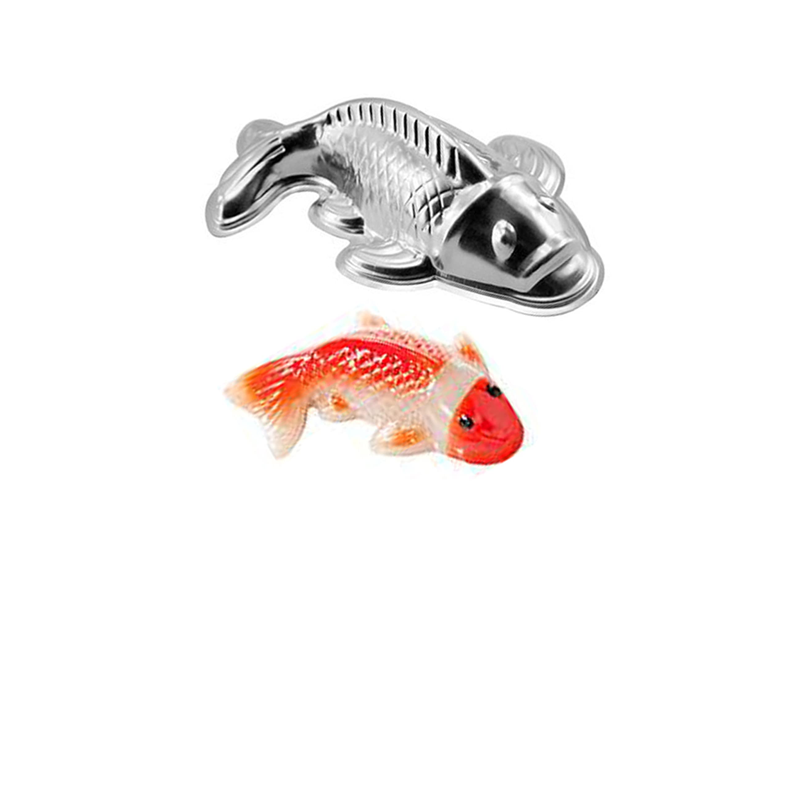Premium 3D Aluminum Alloy Fish Cake Mold (7 Inch) - Professional Fondant & Baking Tool for Carp-Shaped Cakes, Perfect for Birthday Parties, Wedding Decorations & Baking Enthusiasts