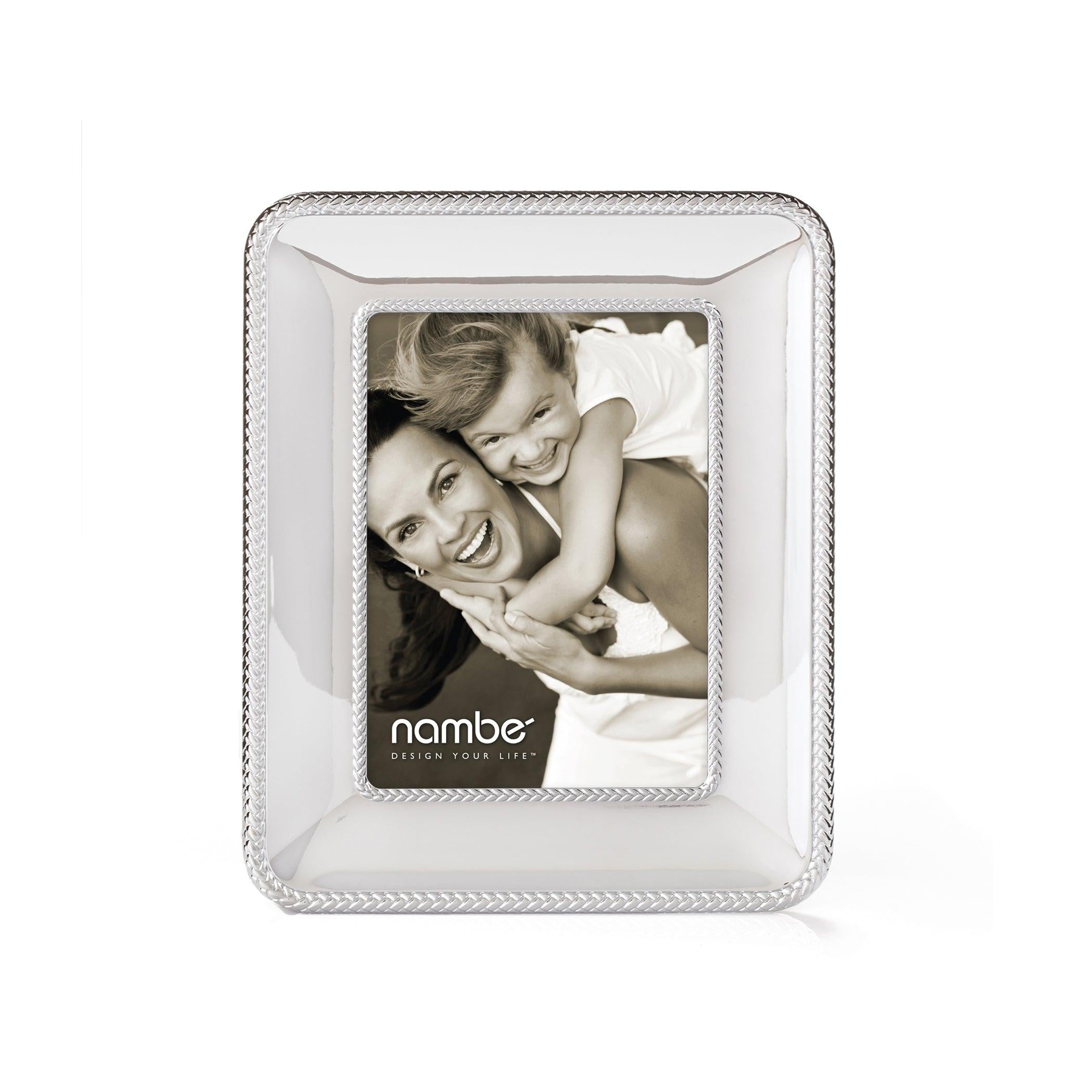 5x7 Braid Frame - Decorative Wooden Picture Frame for Wall Display, Home Decor, and Wedding Photos | Perfect for Living Room, Bedroom, and Office Decorations