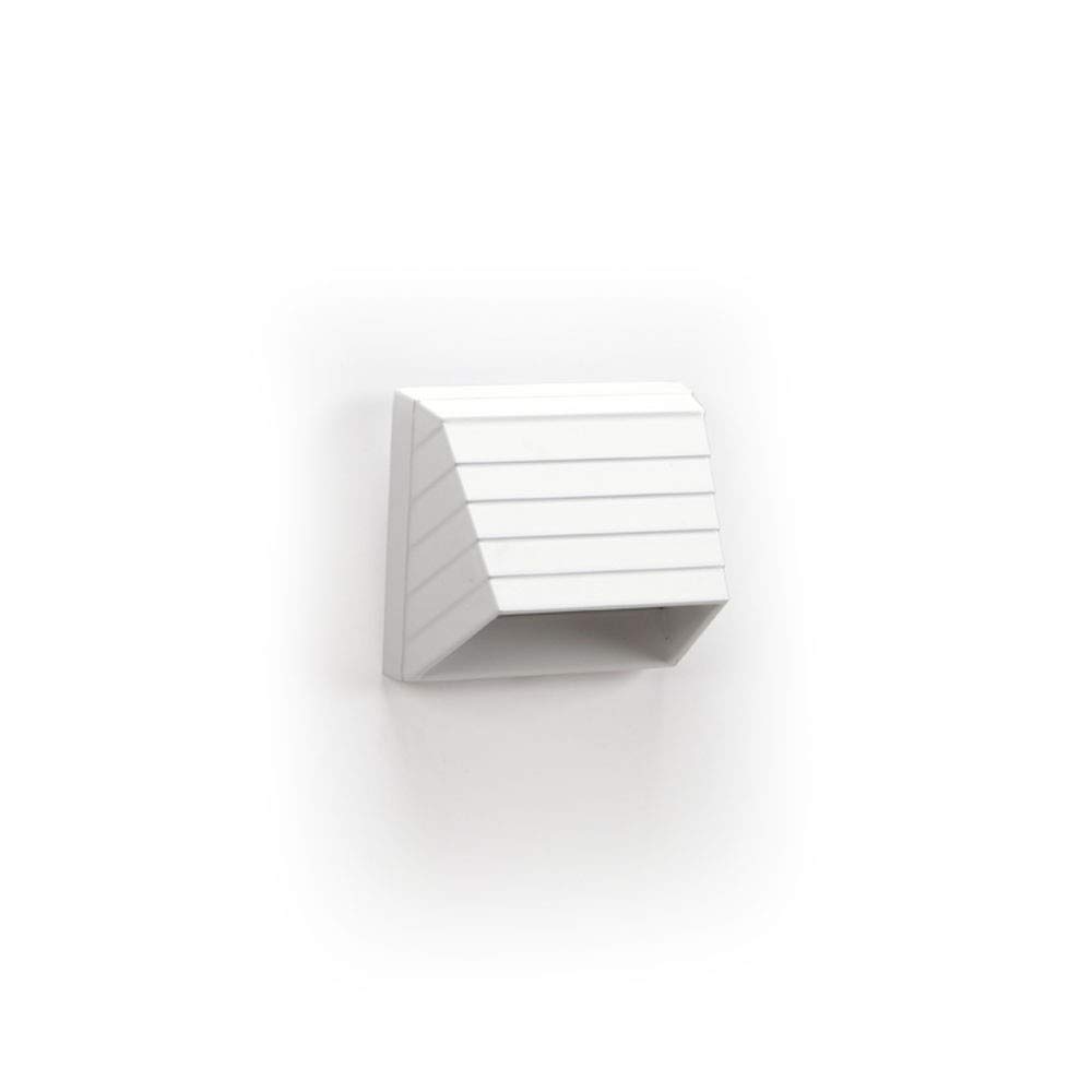 Square Post Sconce LED Wall Light - Modern White Outdoor Lighting for Porch, Patio, Garden & Entryway - Weatherproof & Energy Efficient