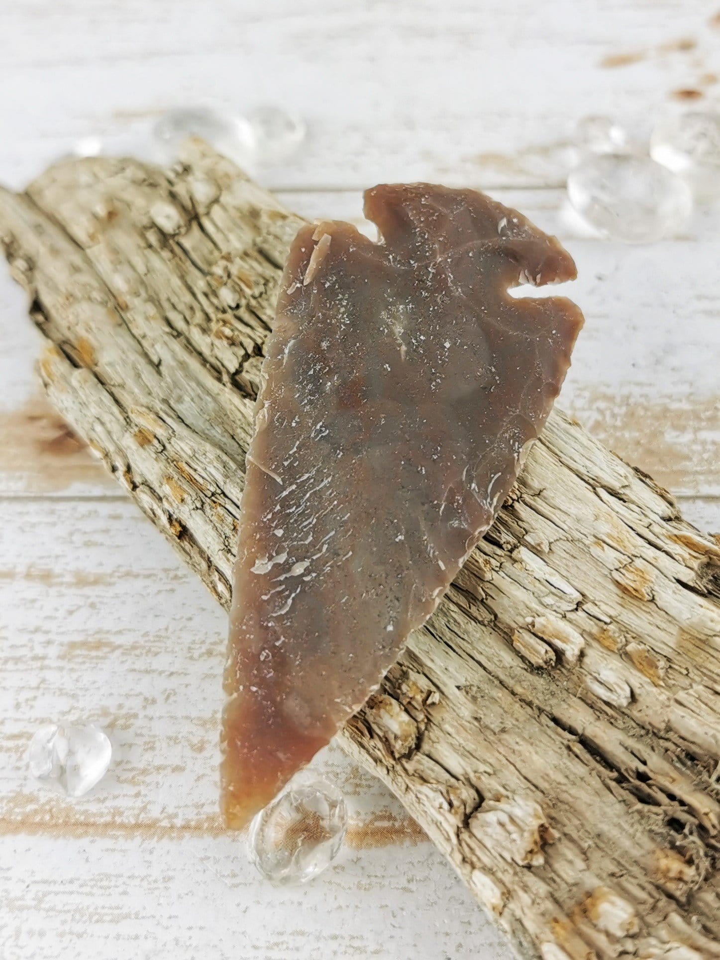 Handmade Grey Jasper Arrowheads - Authentic Stone Carved Arrowheads for Jewelry Making, Necklace Pendants & Native American Crafts | Perfect for DIY Projects, Gift Giving & Spiritual Healing