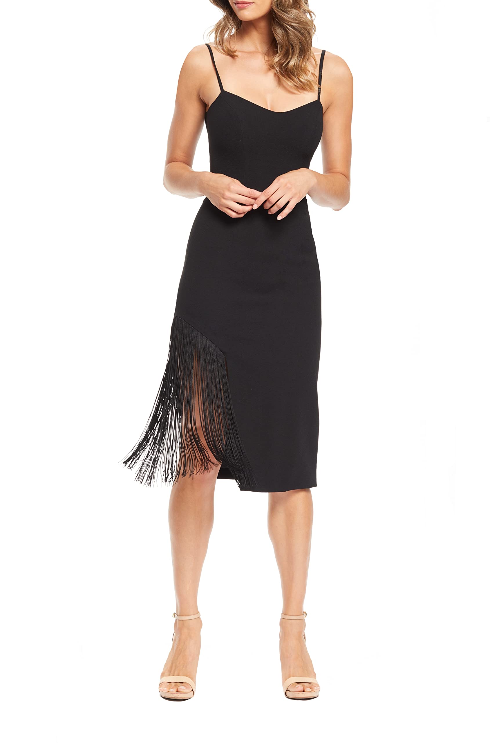 Dress the Population Women's Bodycon Dress - Slim Fit Stretchy Midi Dress for Night Out, Party & Date Night | Fashionable & Sexy Clubwear for Women