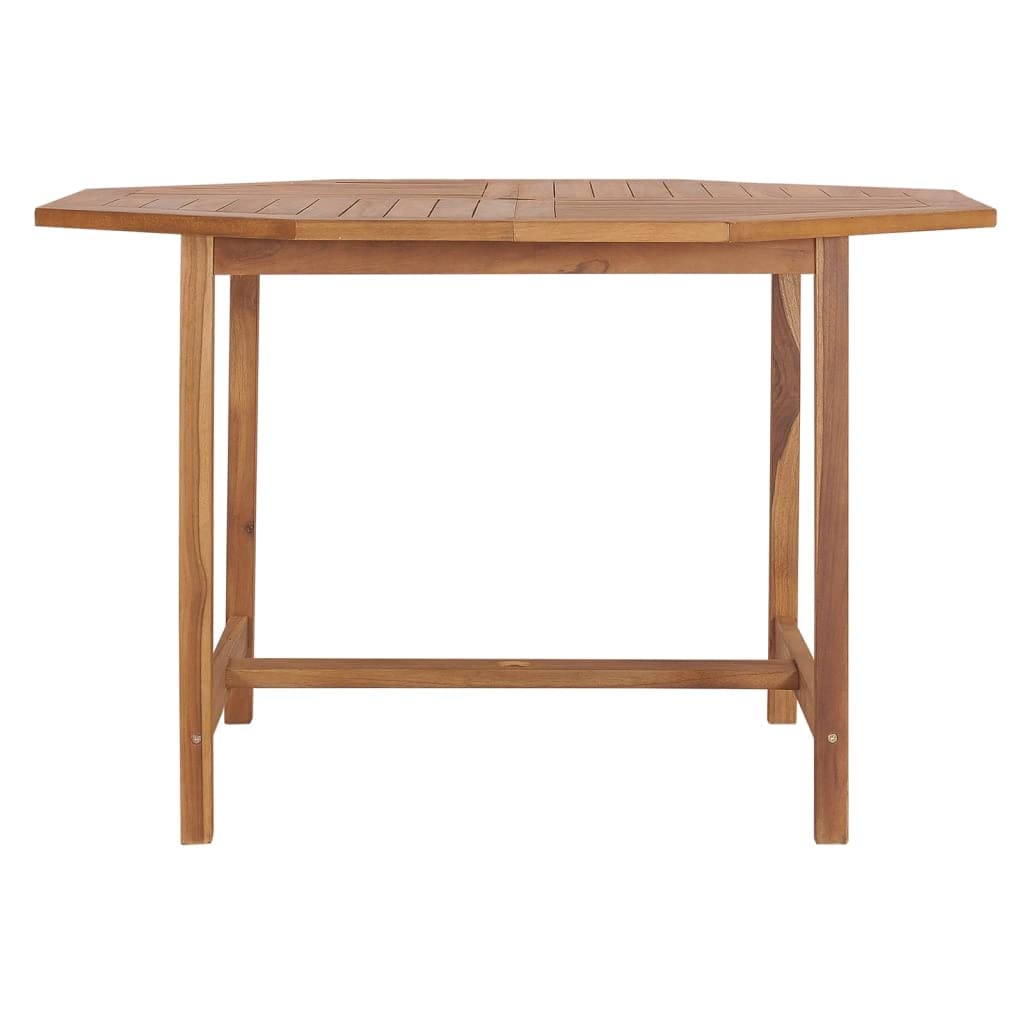 vidaXL Solid Teak Wood Patio Dining Table 43.3