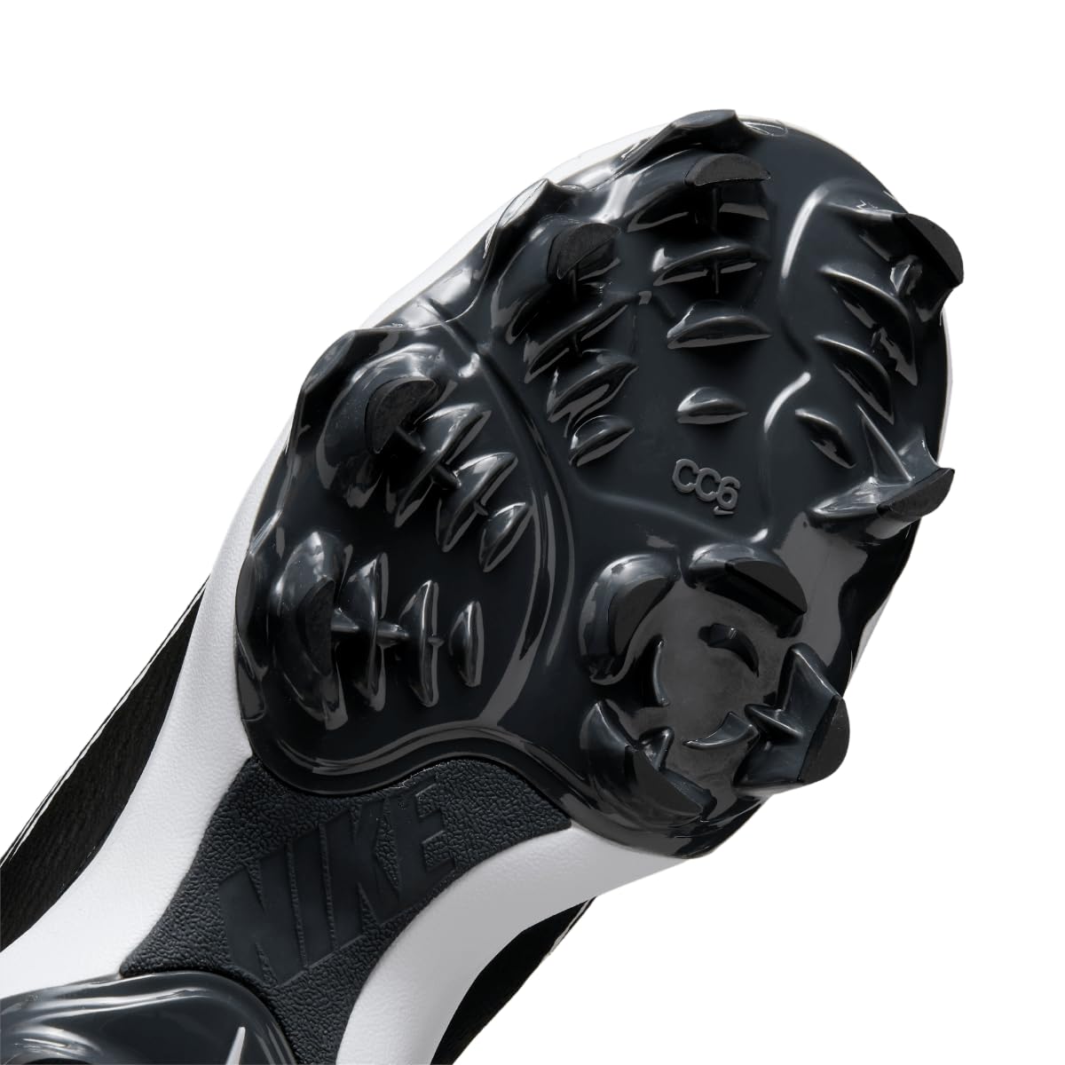 Nike Women's Hyperdiamond 4 Pro Molded Softball Cleats - Black & White - Size 6 | Lightweight & Durable for Fastpitch Softball Games & Practices