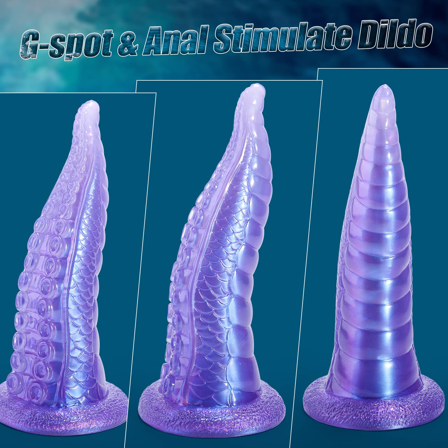 Realistic Tentacle Dildo for Women & Men - 9.2 Inch Monster Dragon Anal Toy with Strong Suction Cup for Hands-Free Play & Prostate Massage | Perfect for Fantasy Roleplay, BDSM, and Solo Pleasure