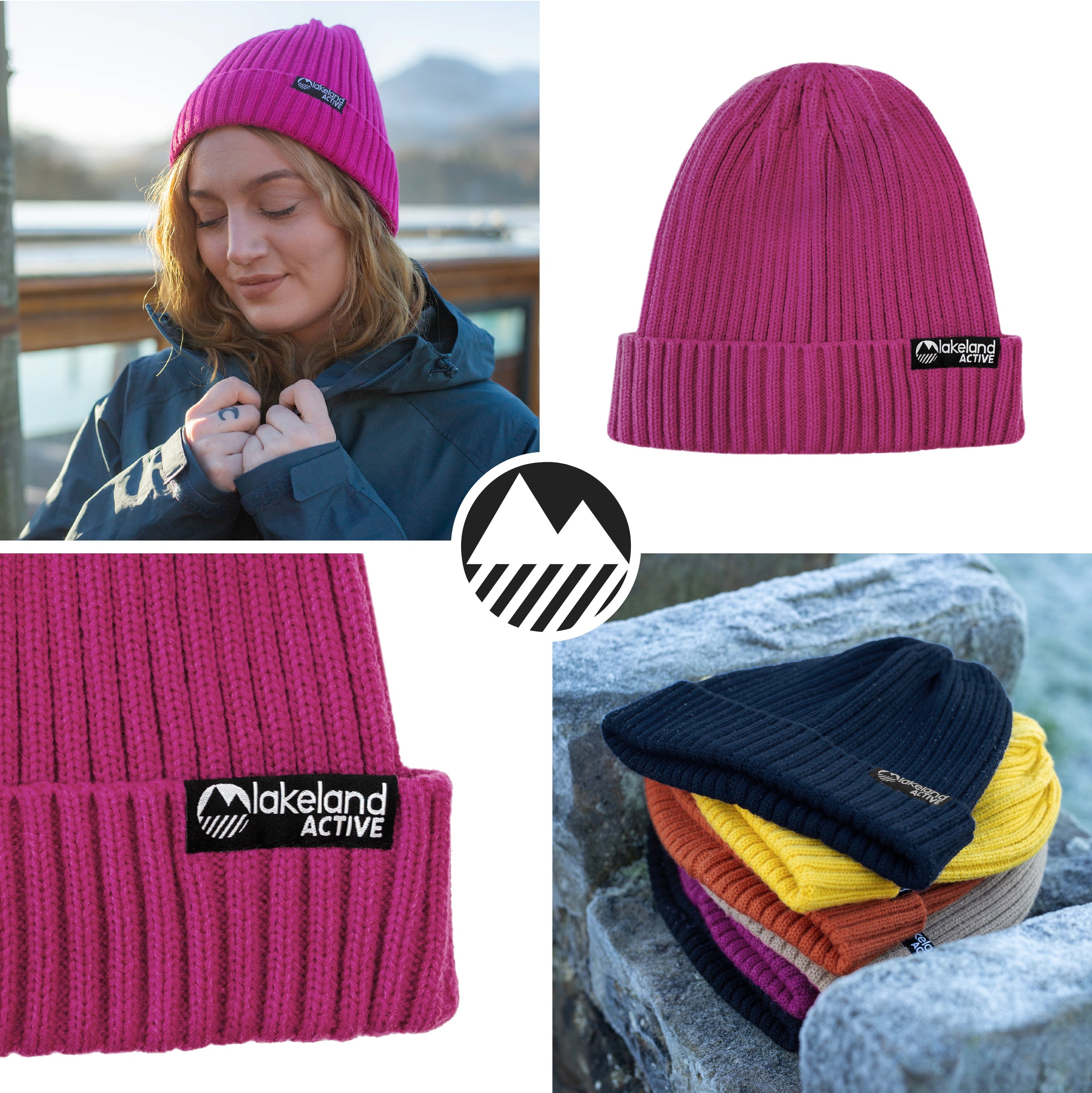Birkett Ribbed Knit Beanie Hat - Soft Winter Warm Hat for Men & Women - Trendy Pop Tones - Perfect for Skiing, Snowboarding & Outdoor Activities