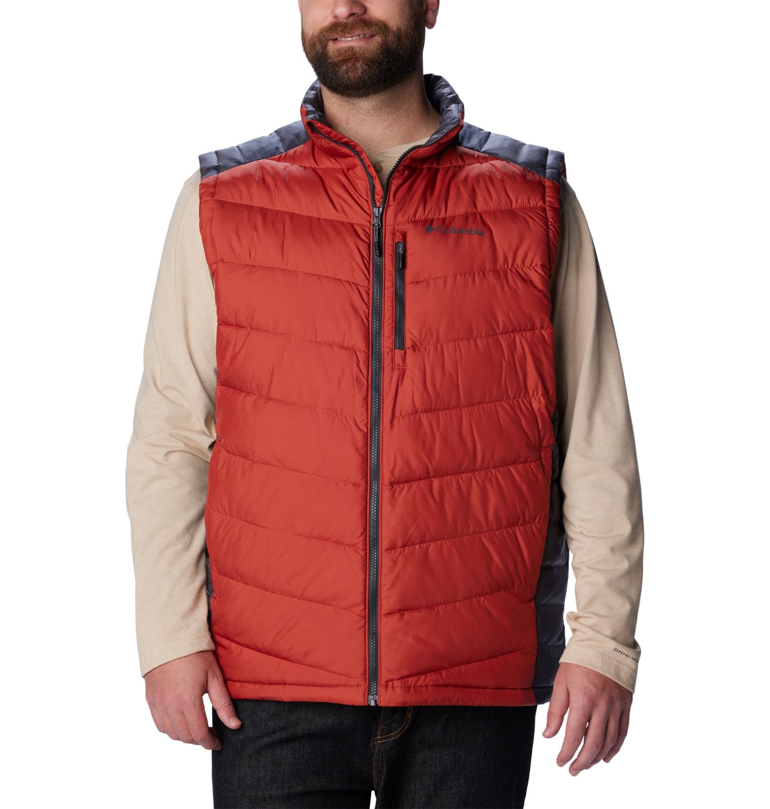 Columbia Men's Labyrinth Loop Vest - Lightweight Packable Down Puffer Vest for Hiking, Camping & Outdoor Activities