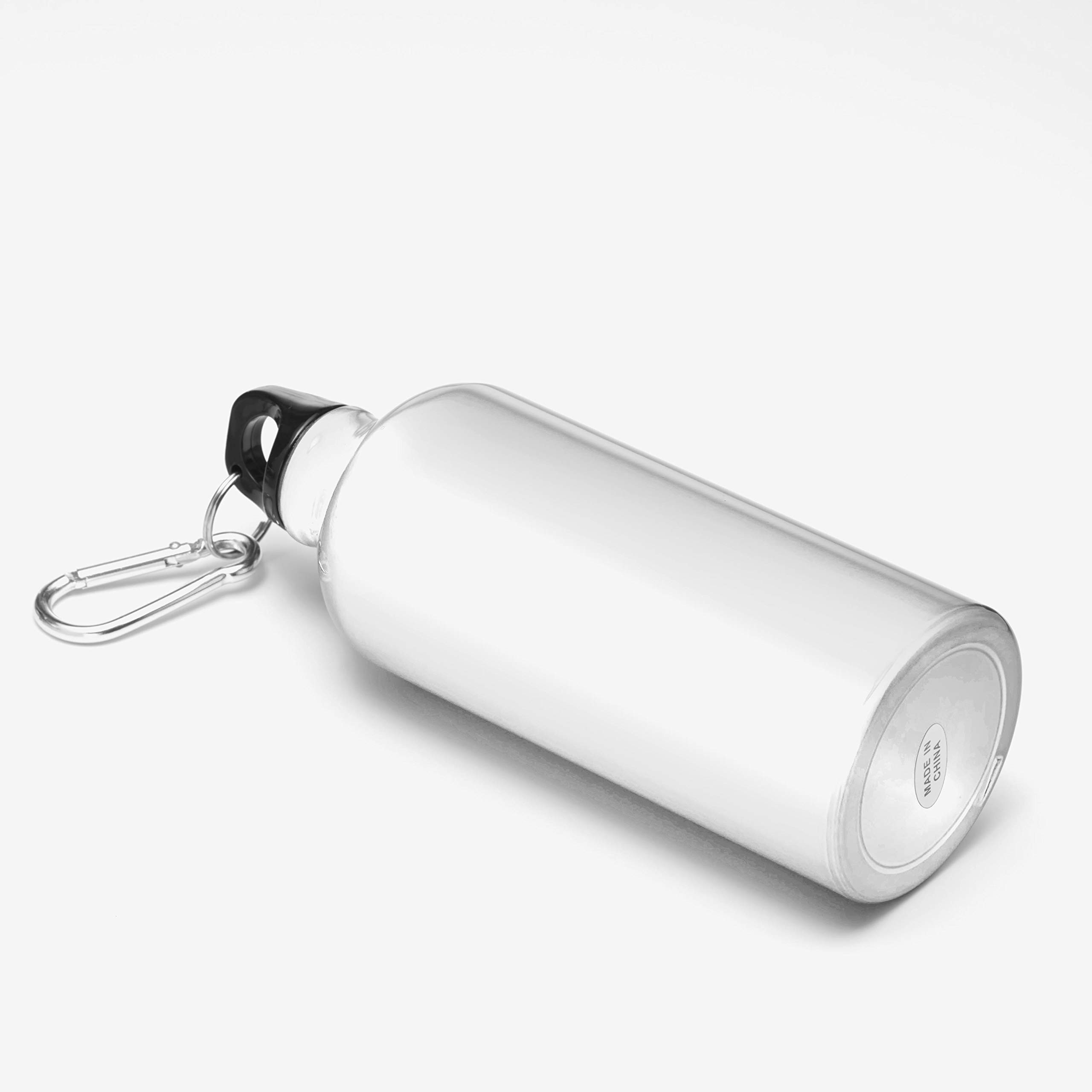 Custom 20oz Aluminum Water Bottles Bulk Pack (Set of 50) - Personalized Gym & Hiking Bottles - Eco-Friendly Reusable Drinkware for Sports, Office, Camping & Outdoor Activities - White