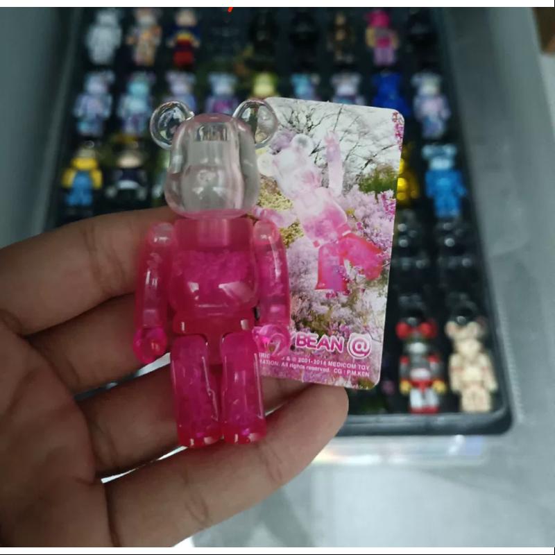 Bearbrick Series 28 JELLYBEAN Cherry Blossoms 100% Collectible Figure - Limited Edition Japanese Vinyl Art Toy for Display & Gifting - Perfect for Anime Fans, Home Decor, and Office Collections