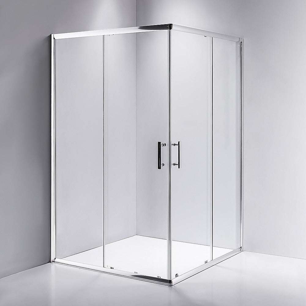 Della Francesca 1000x1000mm Sliding Door Nano Safety Glass Shower Screen - Tempered Glass Bathroom Enclosure for Modern Homes & Hotels