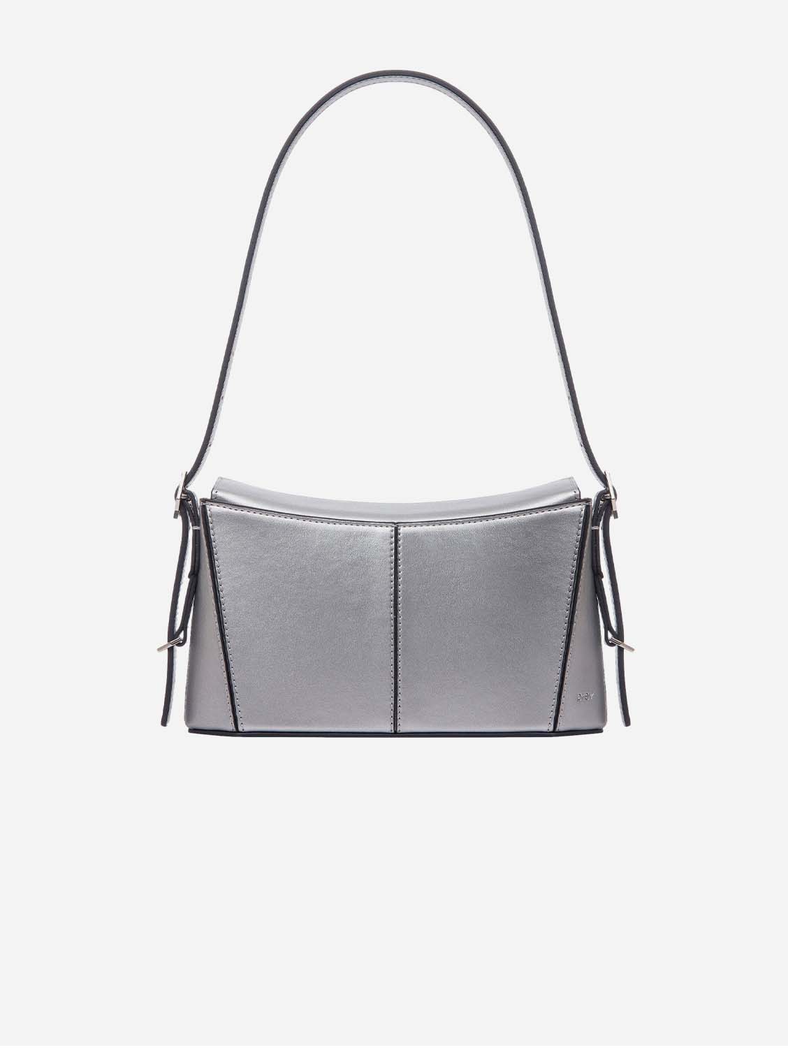 Kiara Women's Vegan Leather Mini Crossbody Bag - Silver | Stylish & Cruelty-Free Handbag for Everyday Use, Parties & Date Nights