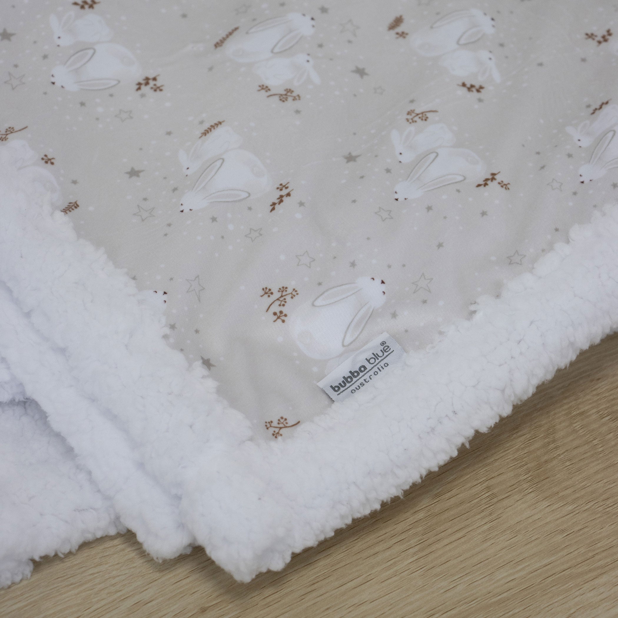 Bunny Dreams Reversible Fleece Cuddle Blanket - Soft Cozy Flannel Throw for Adults & Kids - Perfect for Bed, Sofa, and Travel