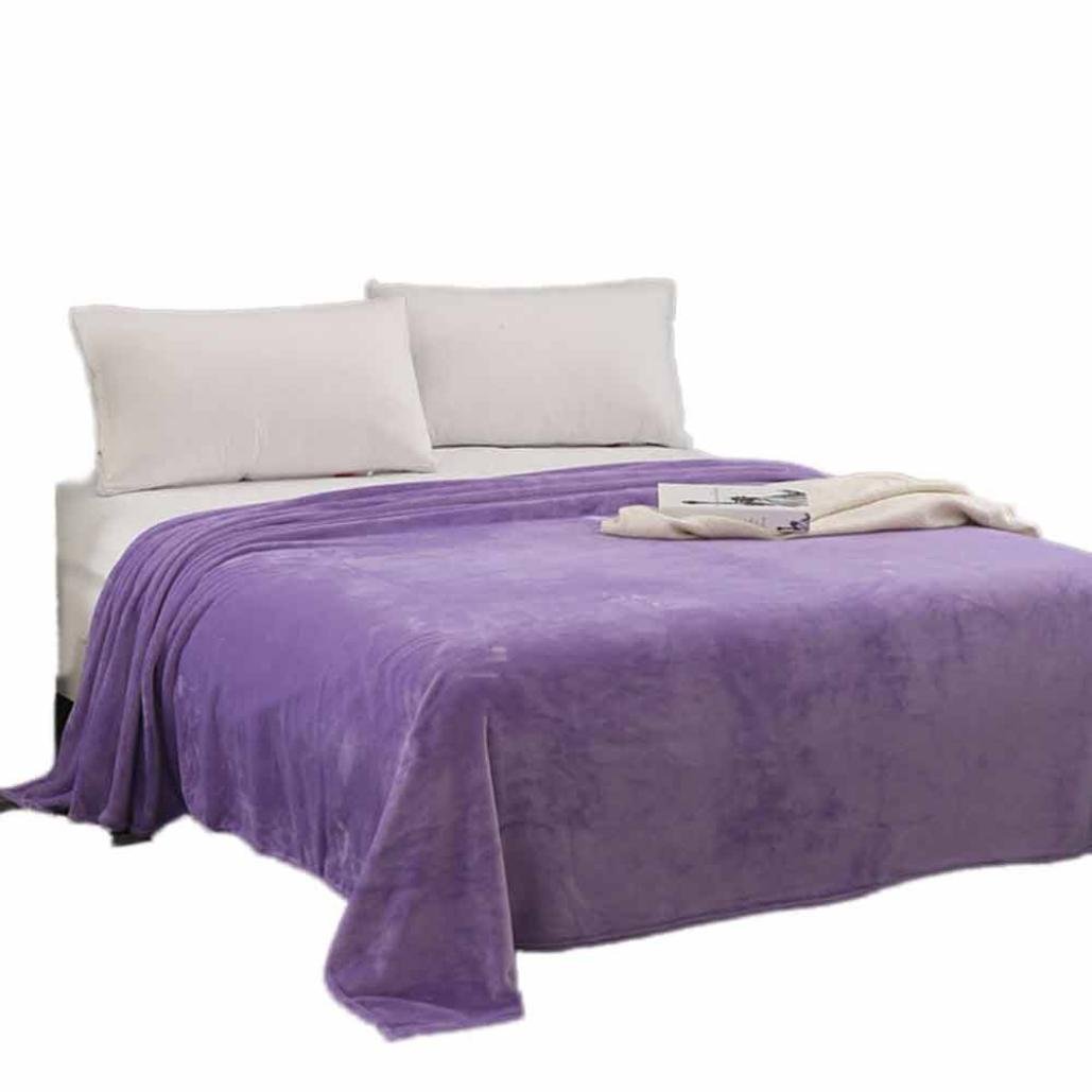 Super Soft Flannel Fleece Blankets - Warm Micro Plush Throw Blanket for Couch, Bed & Sofa - Cozy Home Decor for Winter Nights & Movie Evenings