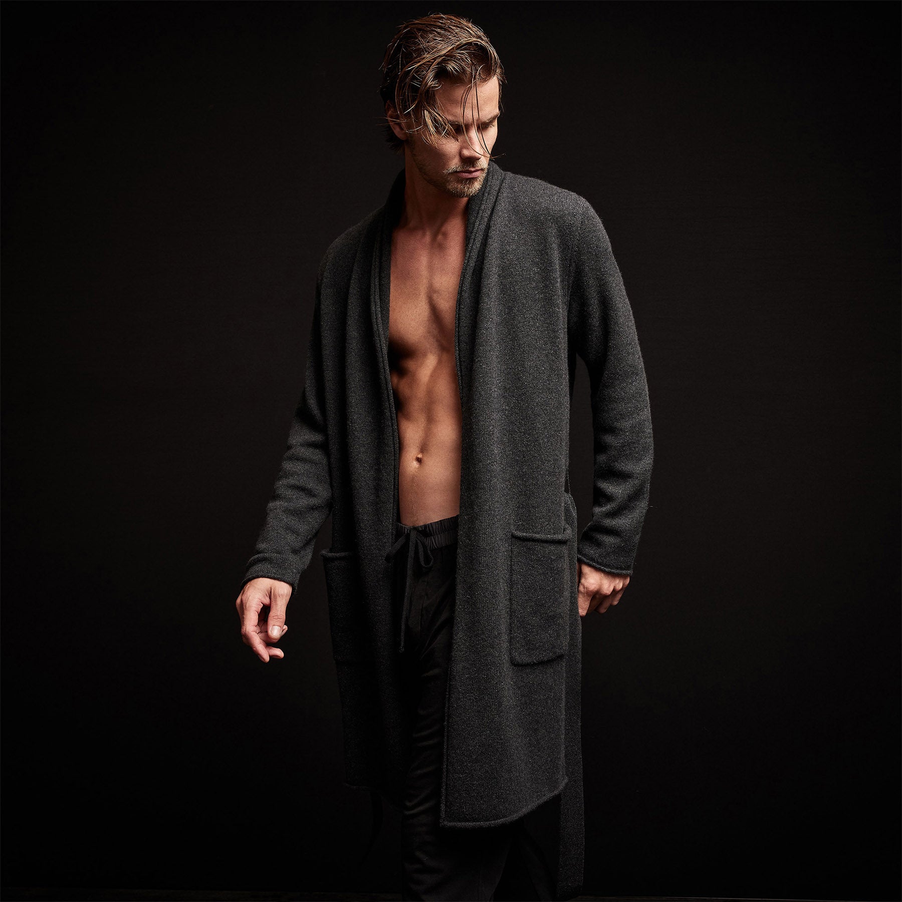 Eco-Friendly Recycled Cashmere Robe - Soft & Luxurious Women's Loungewear - Perfect for Spa Days, Relaxing at Home & Cozy Evenings
