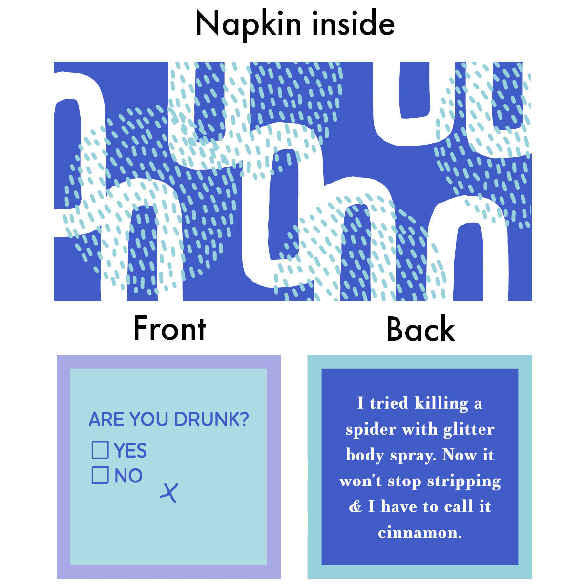 Premium Smiles Today Paper Napkins for Parties, Weddings & Events - Bulk Disposable Dinner Napkins for Home, Restaurants & Catering