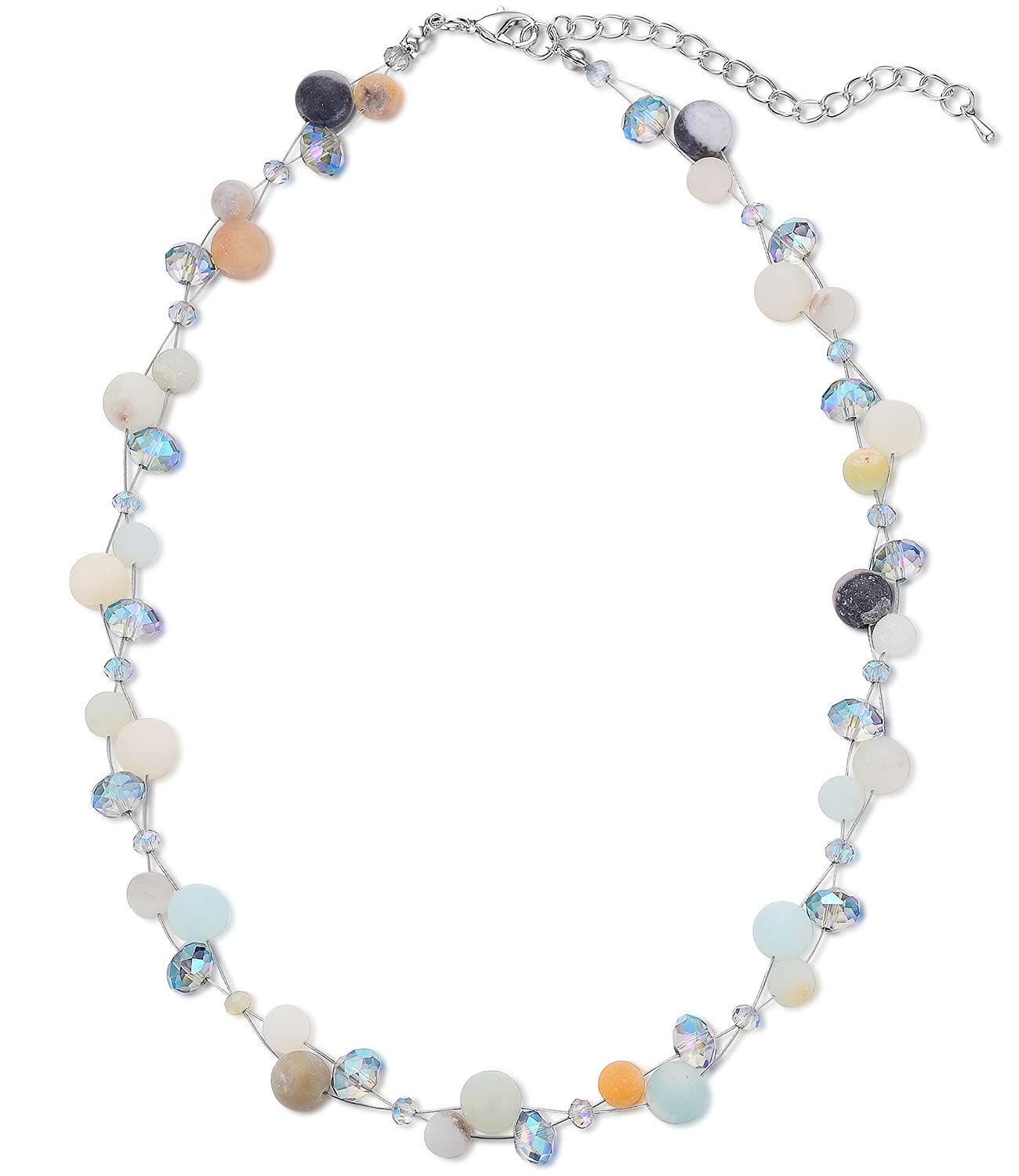 Turquoise Beaded Necklace for Women - Elegant Pearl & Crystal Bead Fashion Jewelry, Perfect Birthday Gift for Her | Boho Chic Accessory for Parties, Weddings & Everyday Wear