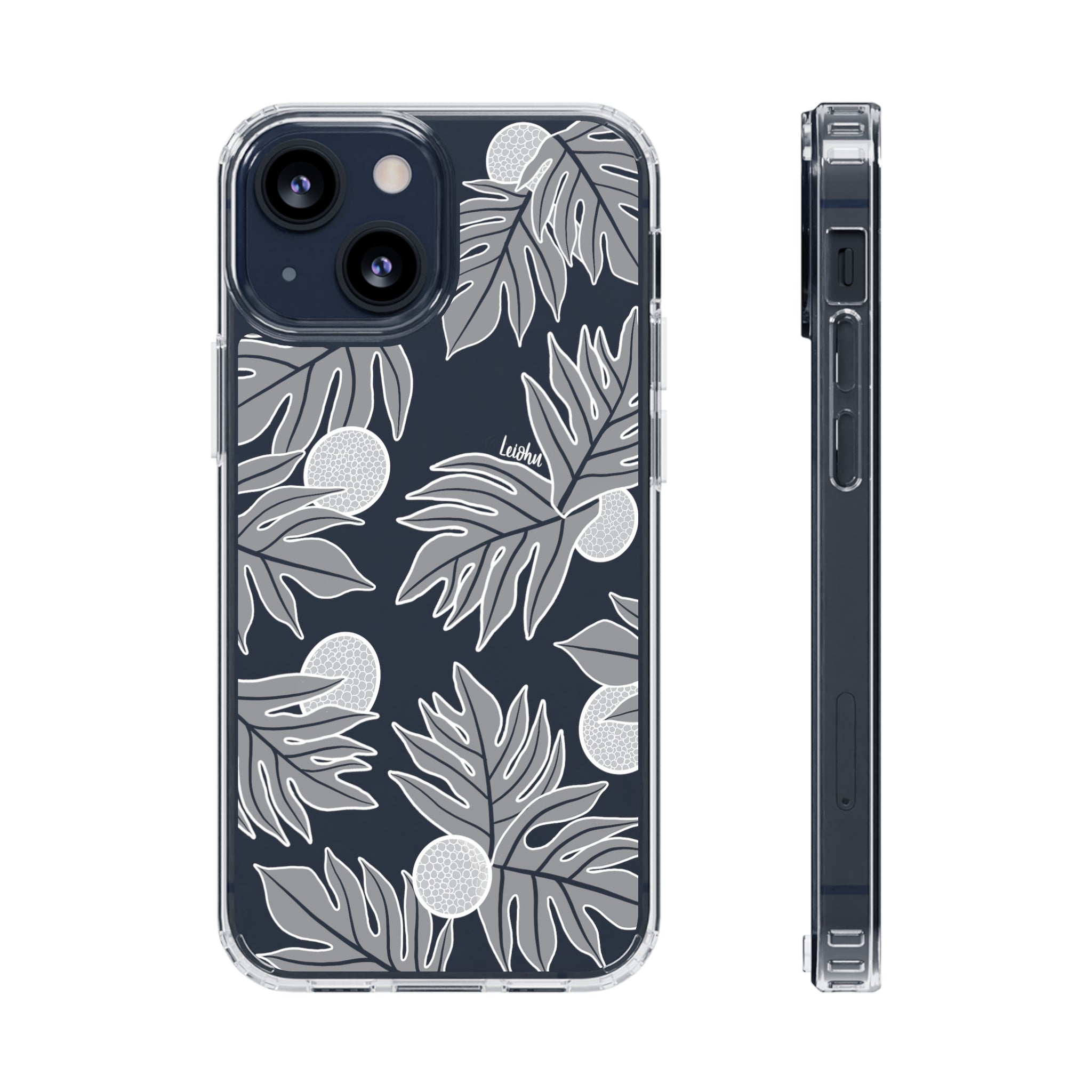 Premium Ulu Ke'oke'o Clear Phone Case - Shockproof & Scratch-Resistant Protective Cover for iPhone 14/13/12/11 Pro Max - Perfect for Outdoor Adventures, Travel & Daily Use