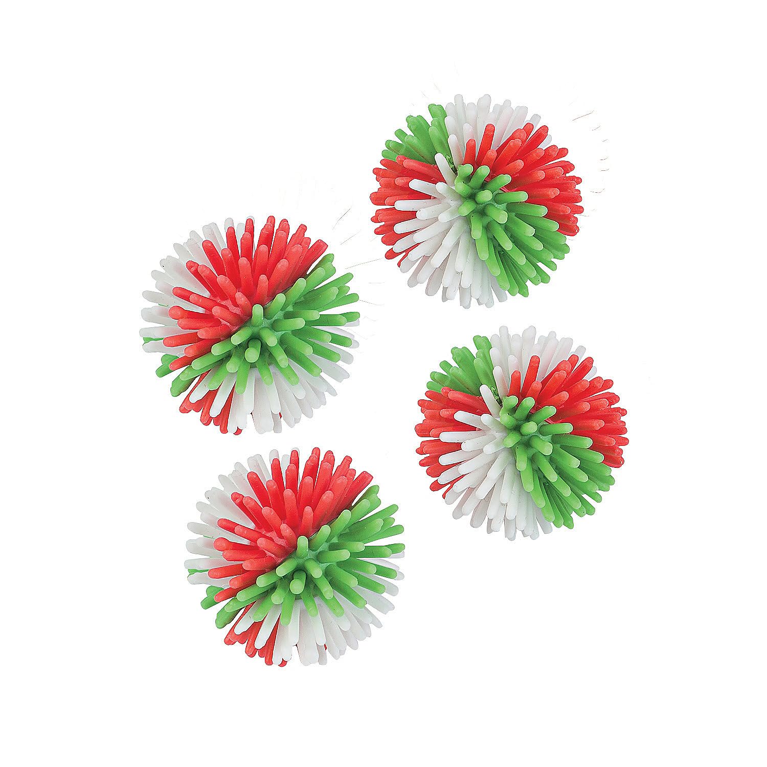 Fun Express Holiday Color Porcupine Balls - 36-Piece Sensory Toy Set for Kids | Christmas Party Favors, Classroom Rewards & Stress Relief Fidget Toys