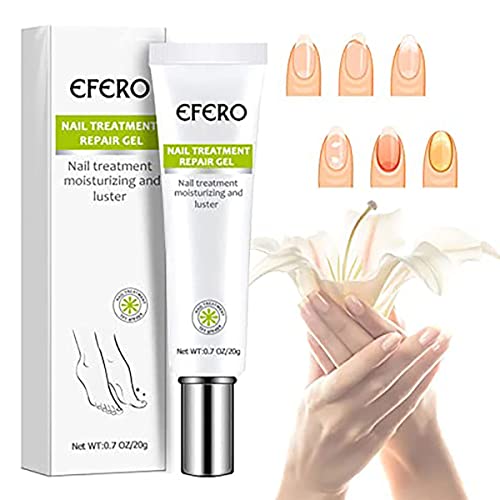 Nail Repair Gel for Damaged & Yellow Toenails - 2Pcs Instant Nail Treatment Cream for Cracked, Split & Brittle Nails | Foot Care Solution for Healthy Nails at Home & Salon Use