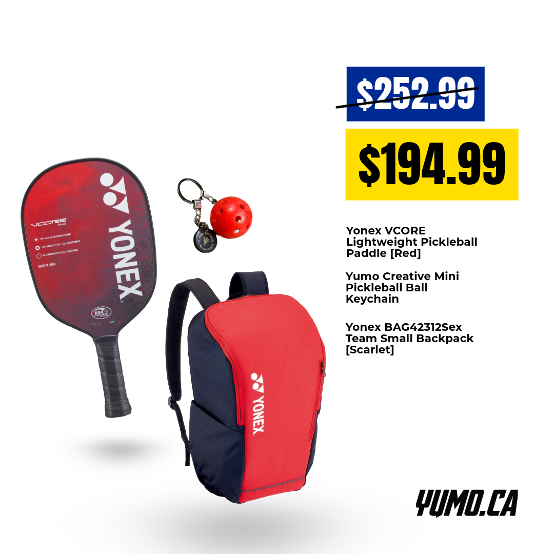 Yonex VCORE Lightweight Pickleball Paddle Set with Backpack - Perfect for Outdoor & Indoor Pickleball Games, Tournaments & Training
