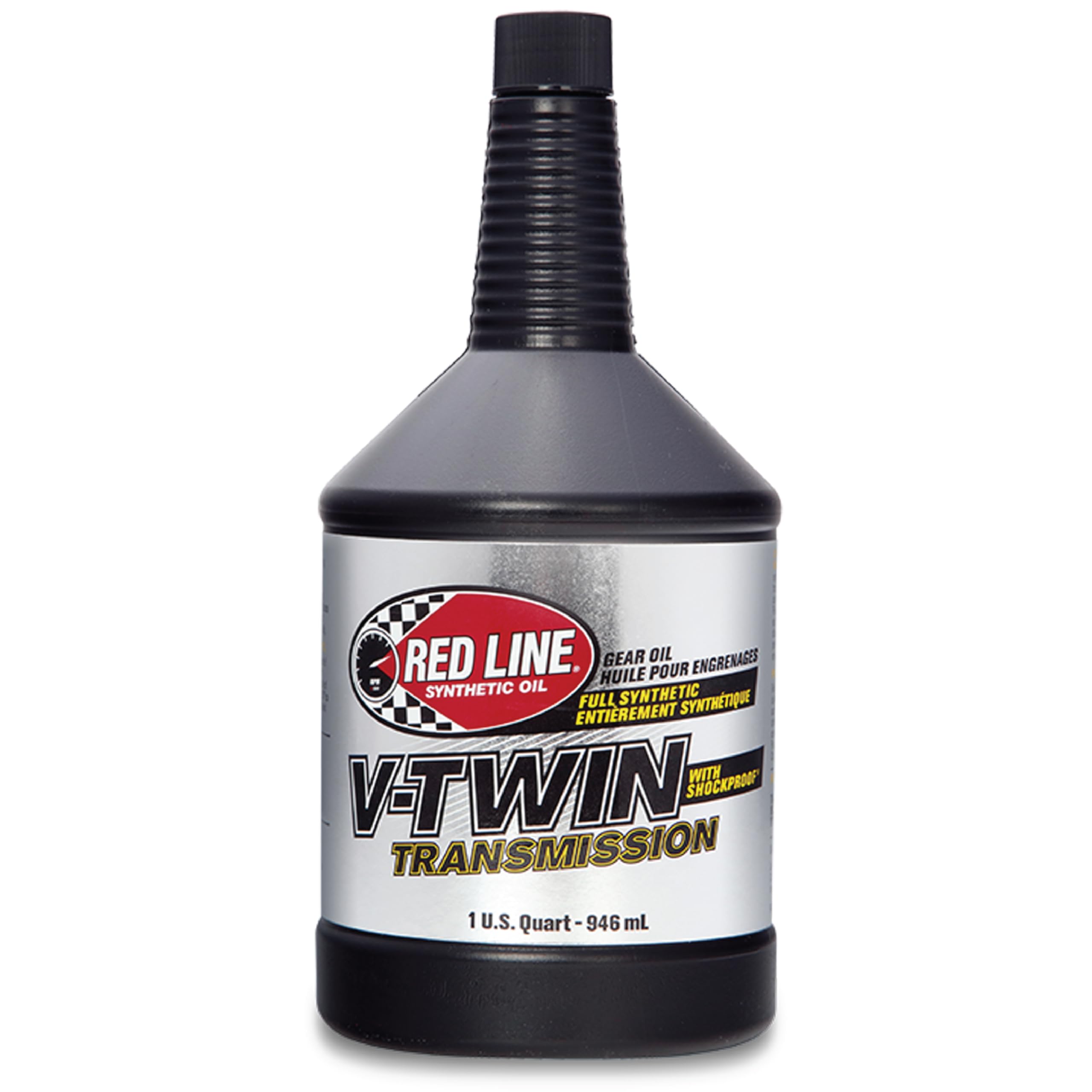 Red Line 42804 Full Synthetic V-Twin Motorcycle Gear Oil - 1 Quart (12 Pack) - Shockproof Transmission Fluid for Harley Davidson, Cruisers & High-Performance Bikes - Ideal for Extreme Temperature Riding & Heavy-Duty Use