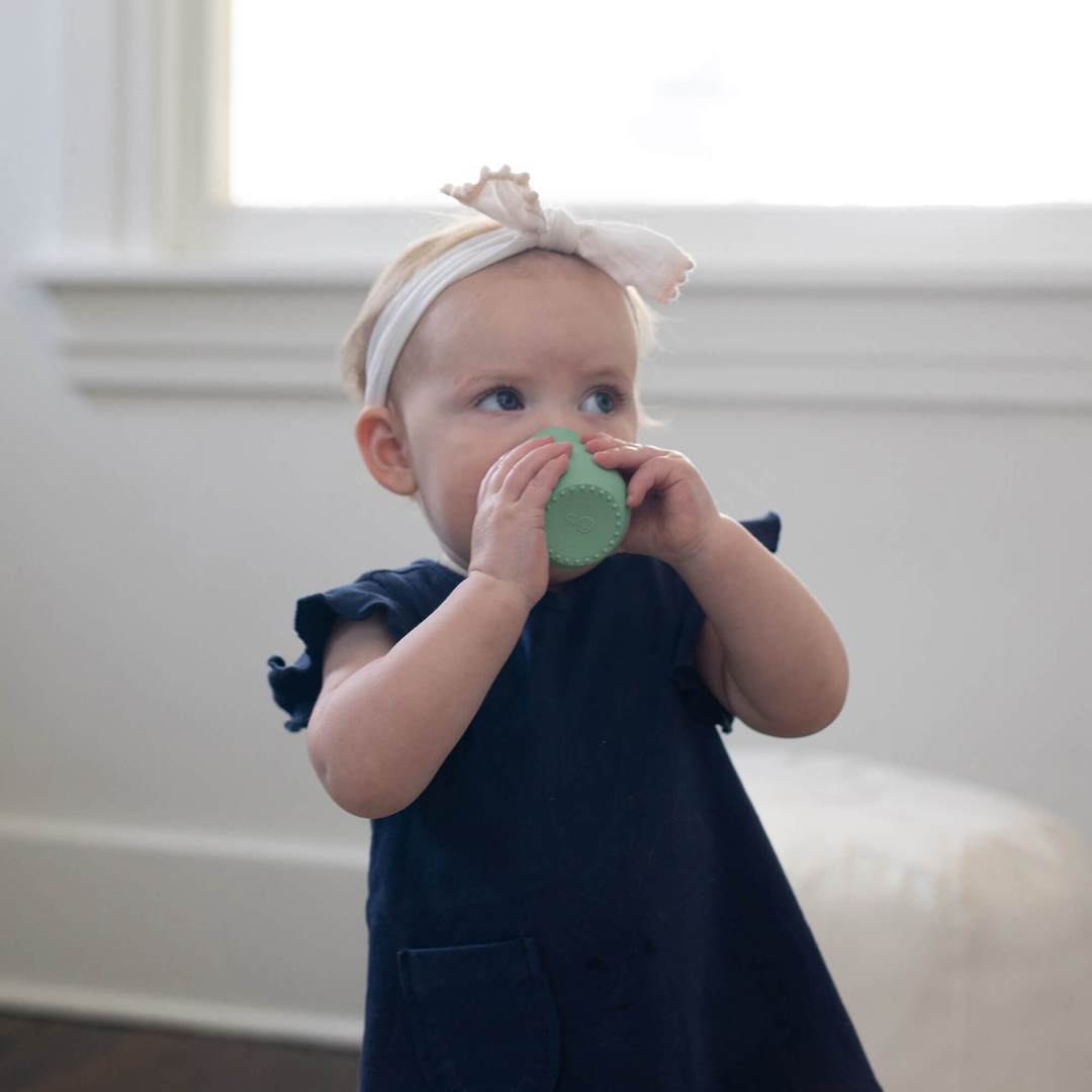 Ezpz Tiny Cup - Mini Silicone Training Cup for Babies & Toddlers - Perfect for First Sips, Self-Feeding, and Travel - BPA-Free, Non-Slip, and Easy to Clean